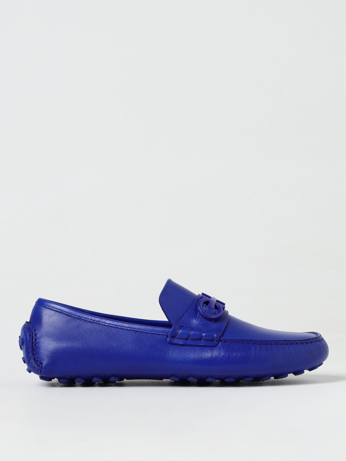 Shop Ferragamo Loafers  Men Color Blue