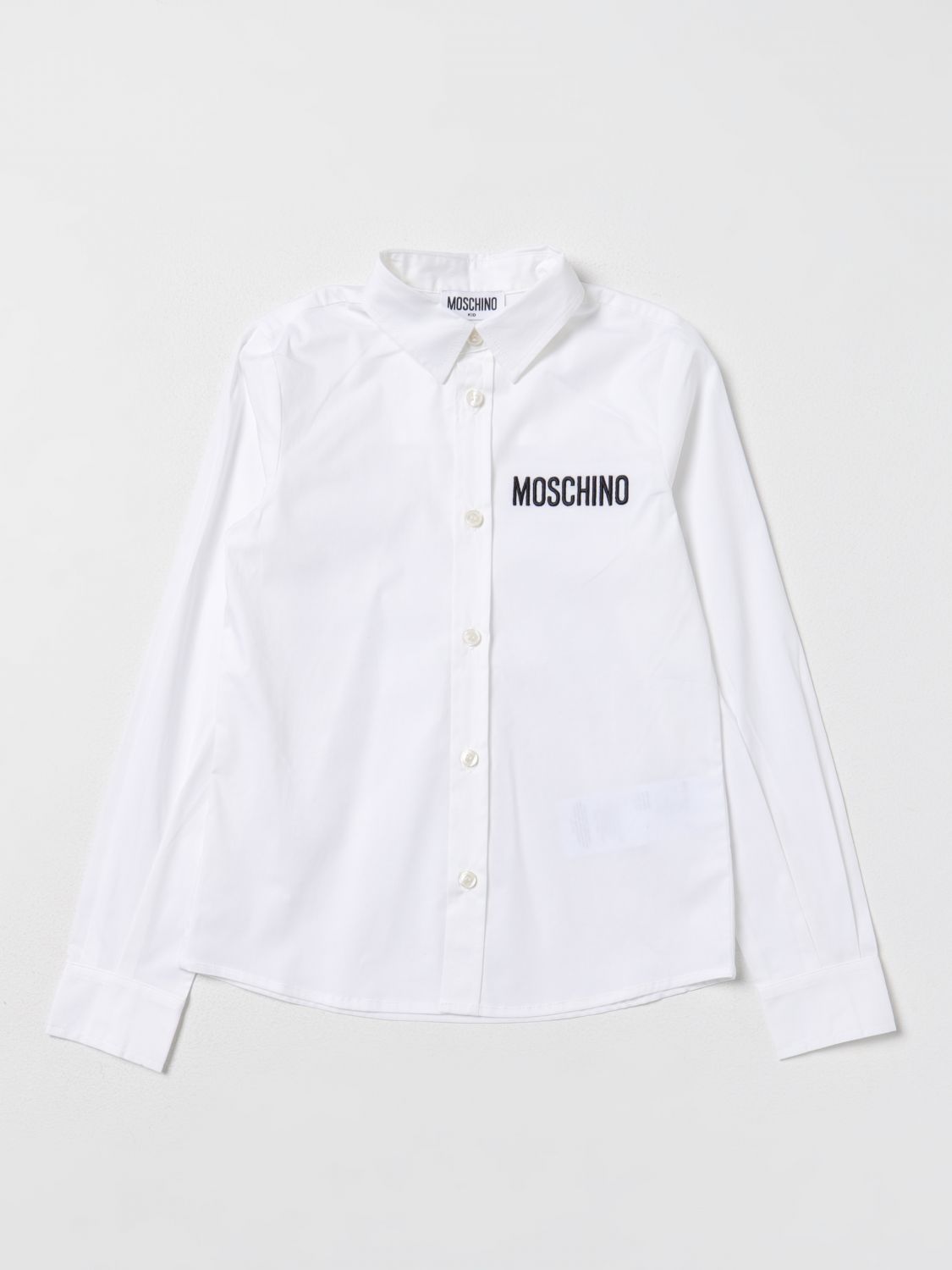 Shop Moschino Kid Shirt  Kids Color White