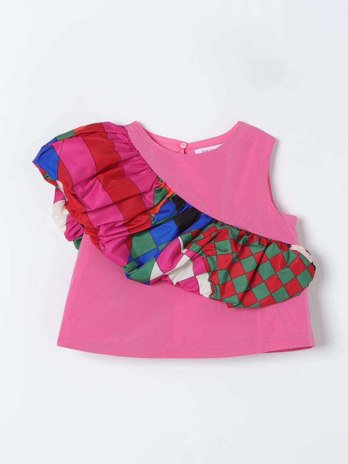 Emilio Pucci Junior Kids' T恤  儿童 颜色 紫红色 In Fuchsia
