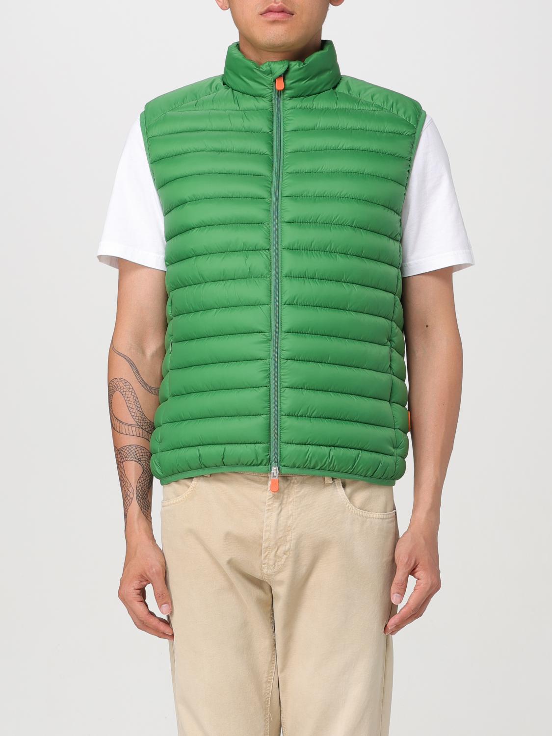 Shop Save The Duck Suit Vest  Men Color Forest Green In 森林绿色