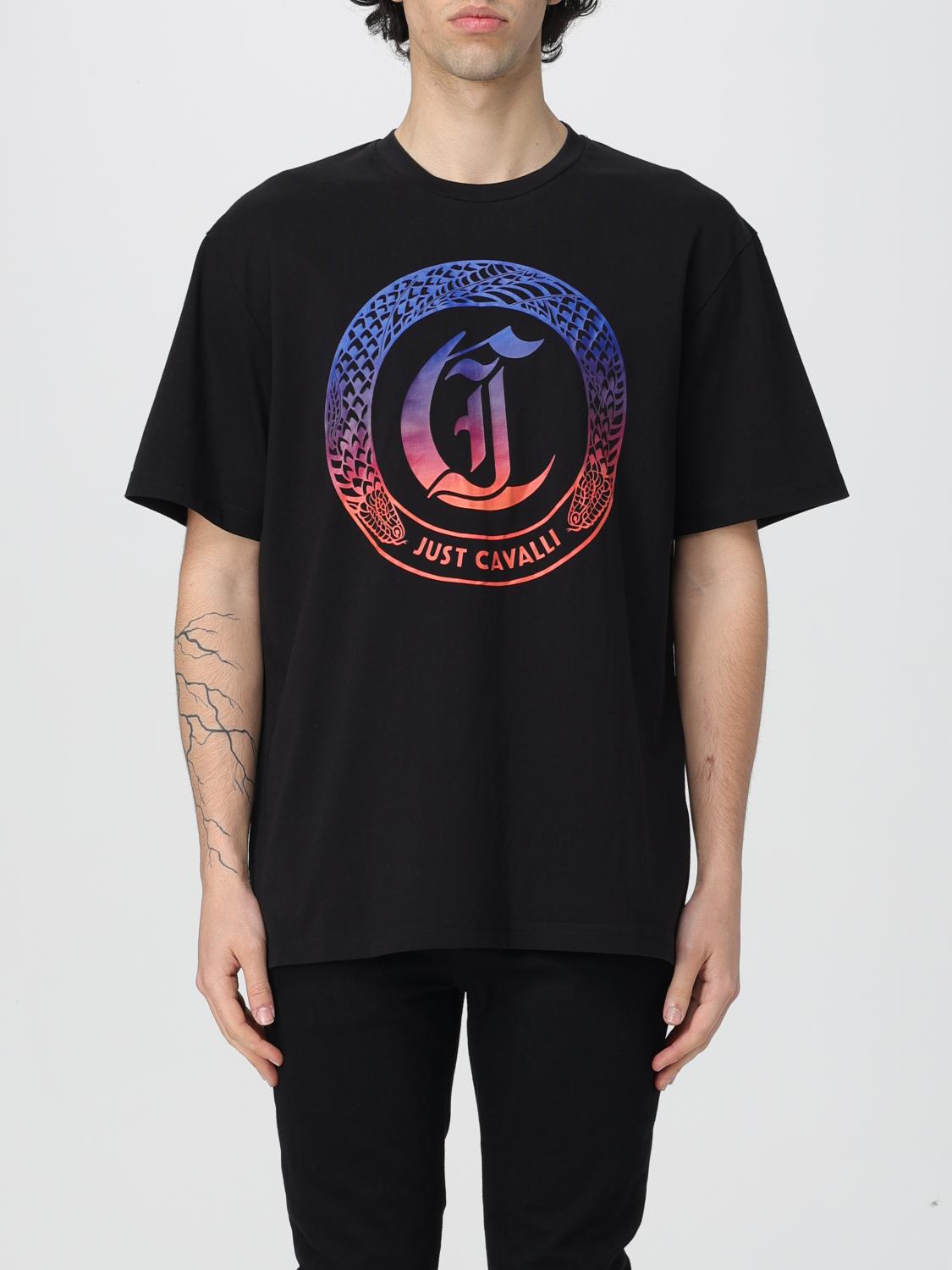 Just Cavalli T-shirt Men Color Black In Black