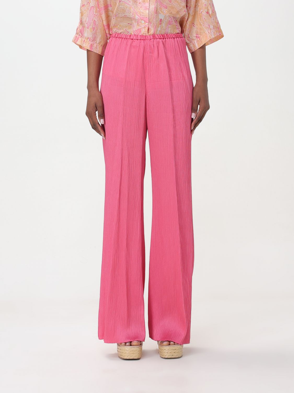 Shop Forte Forte Pants  Woman Color Pink