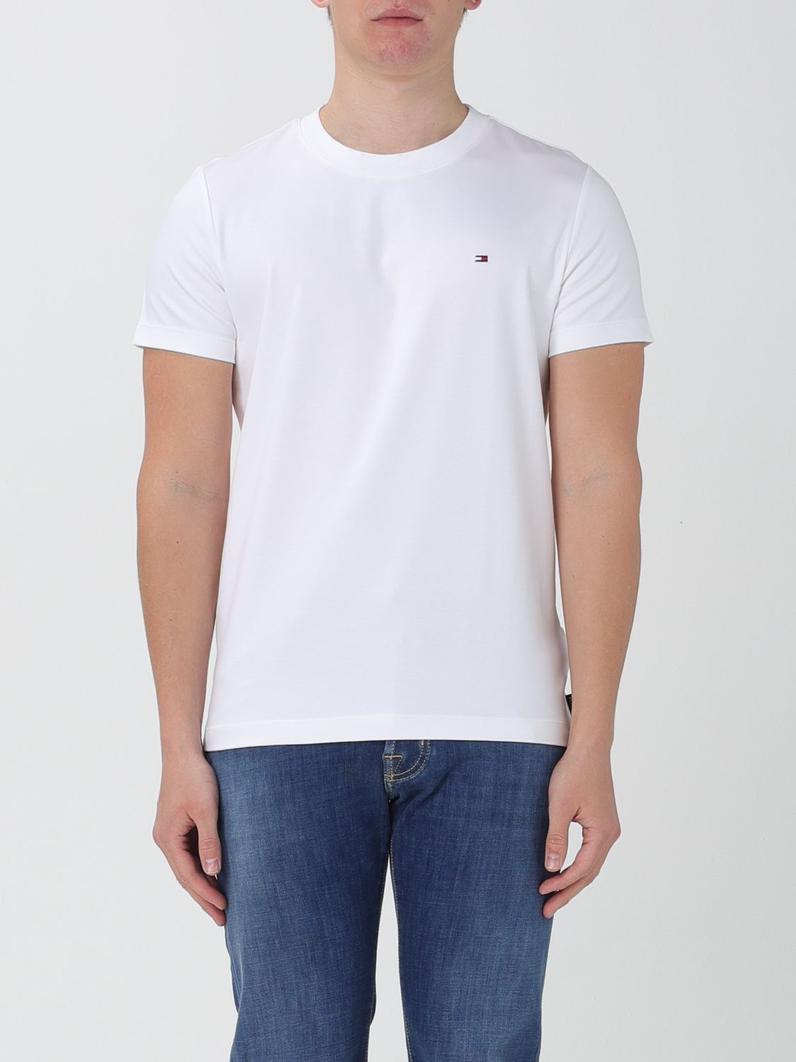 Shop Tommy Hilfiger T-shirt  Men Color White