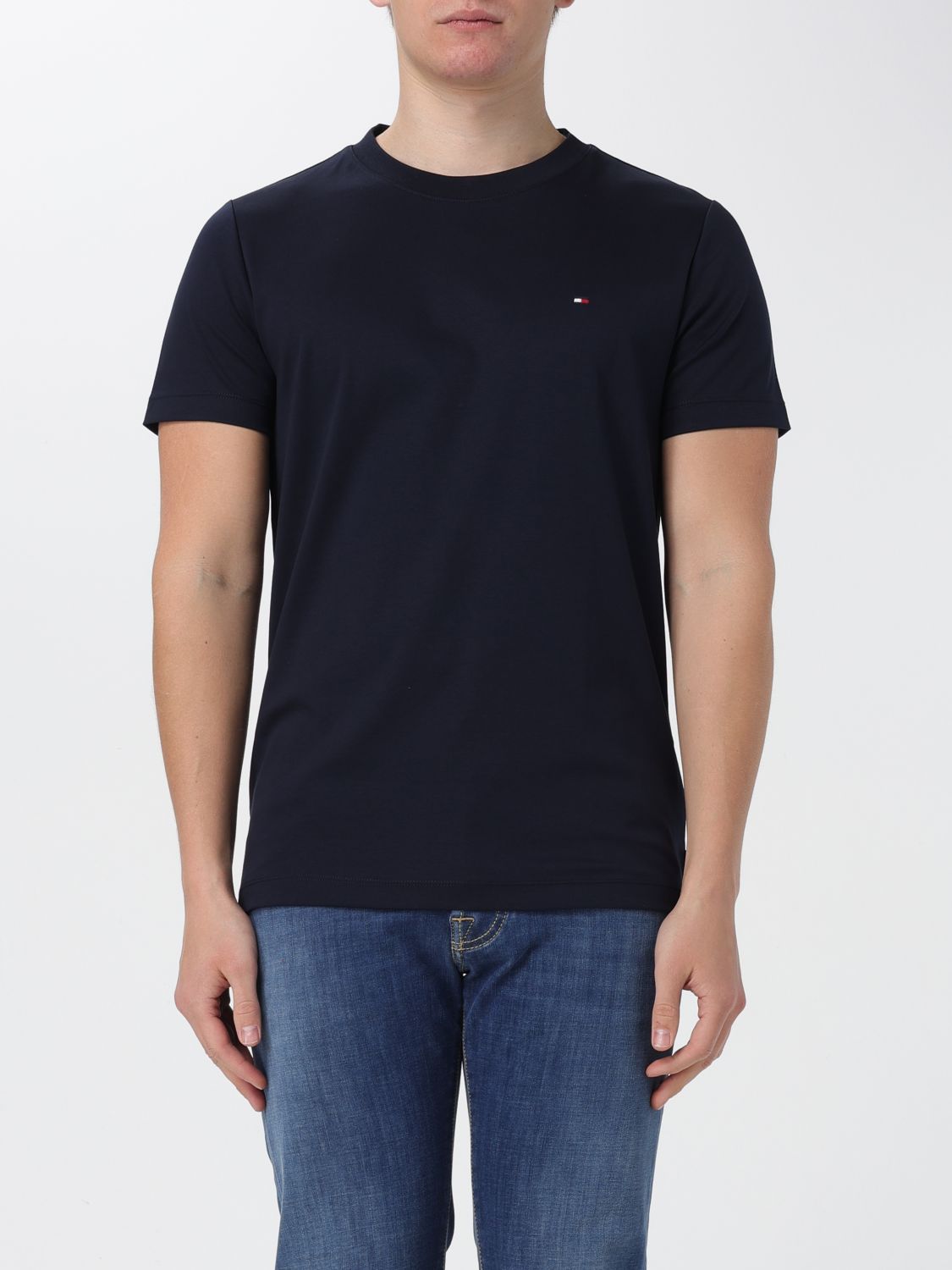 Shop Tommy Hilfiger T-shirt  Men Color Blue