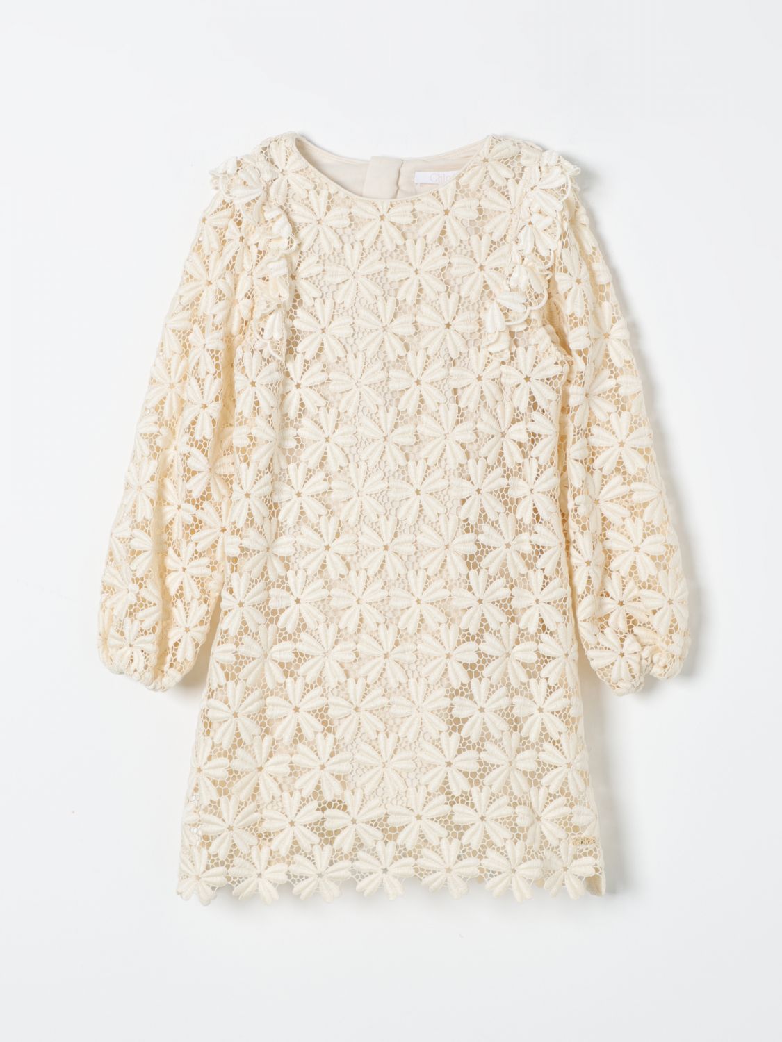 Chloé Dress  Kids Color Yellow Cream In Gold