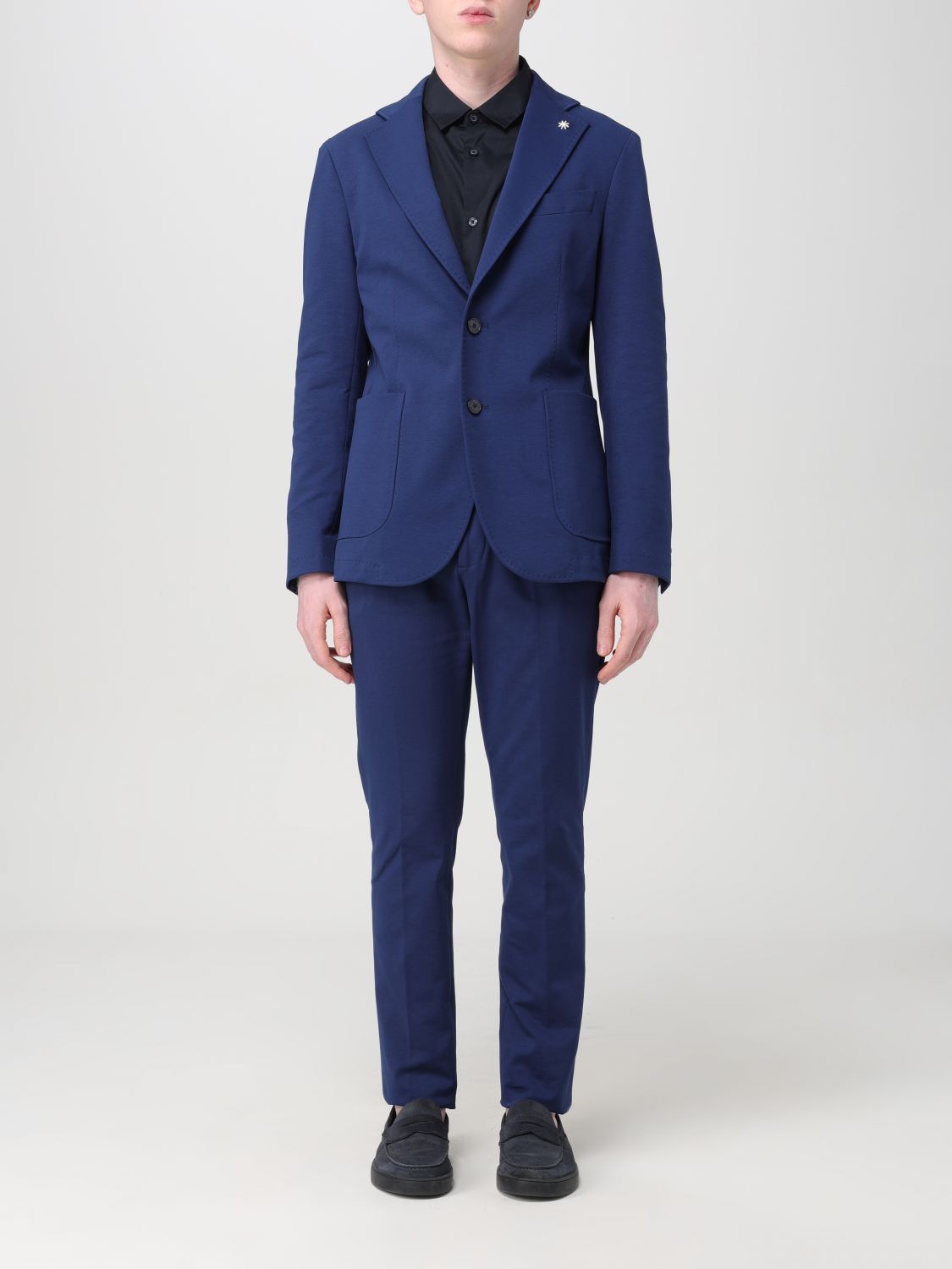 Manuel Ritz Suit  Men Colour Blue