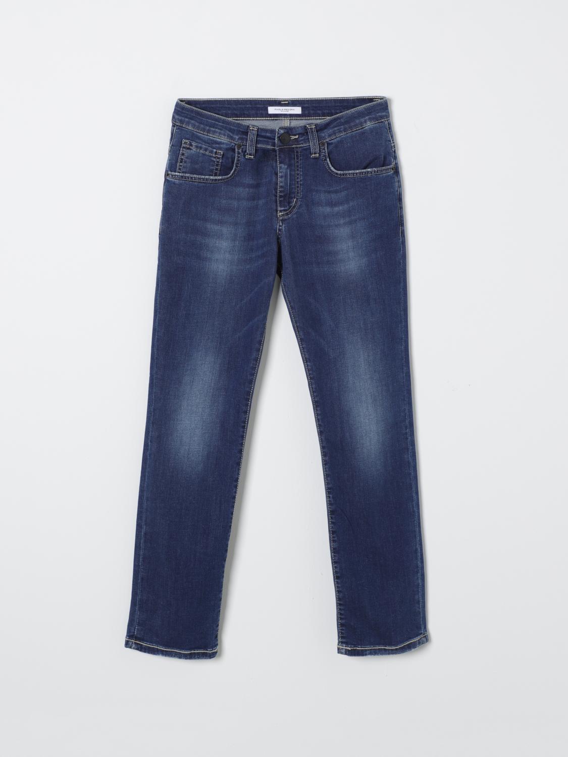 Shop Paolo Pecora Jeans  Kids Color Blue