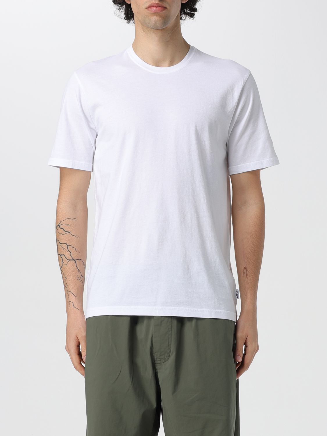 Shop Aspesi T-shirt  Men Color White