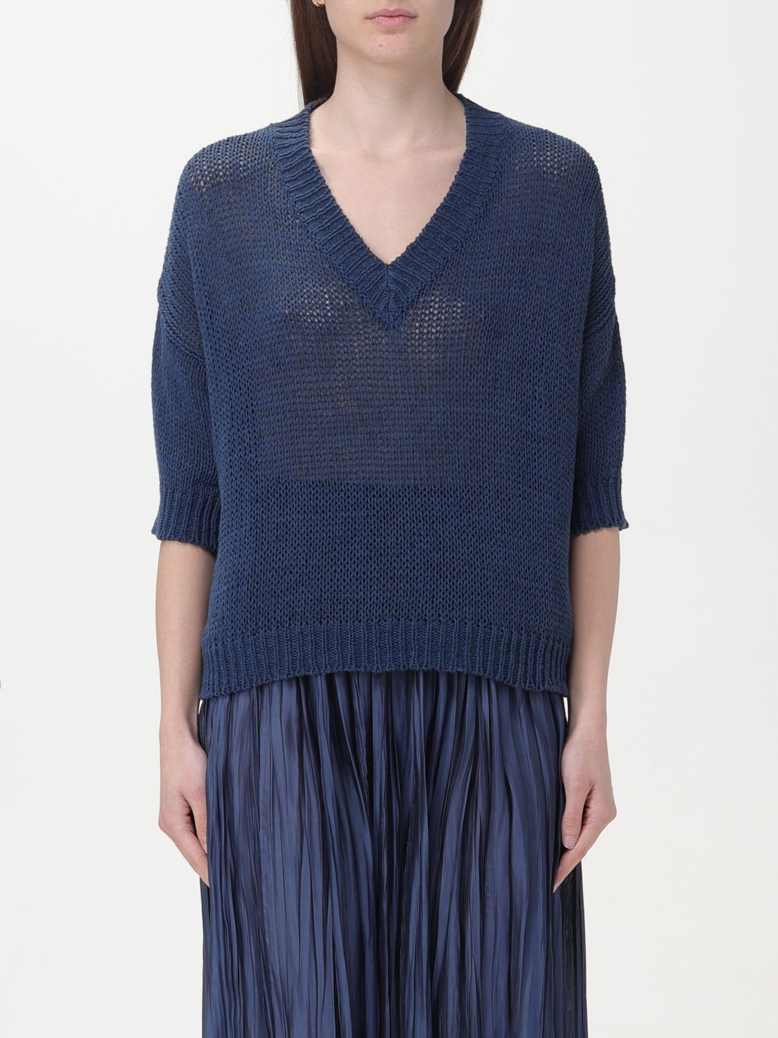 Roberto Collina Sweater  Woman Color Blue
