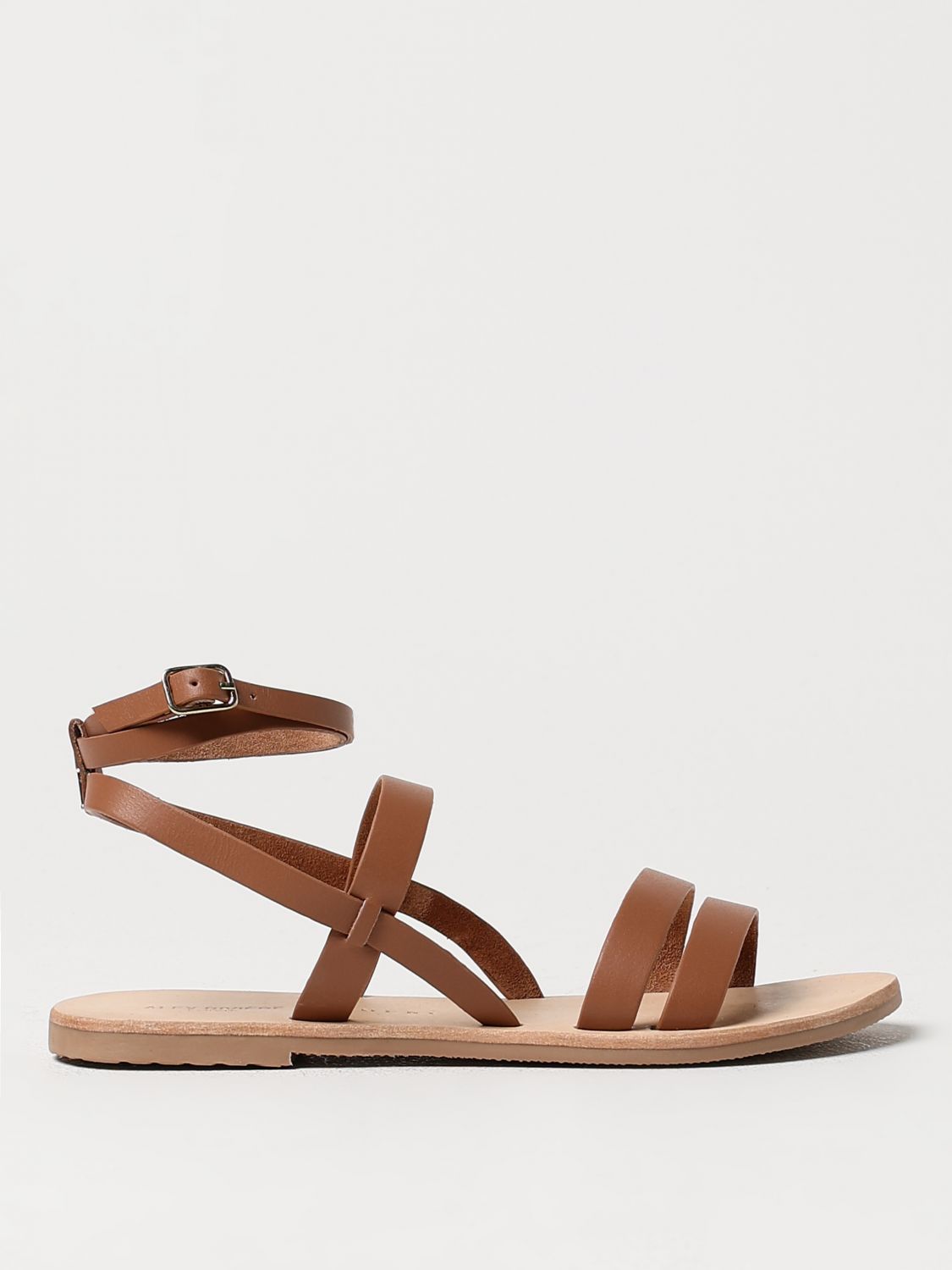 Manebi Flat Sandals  Woman Color Brown In 棕色