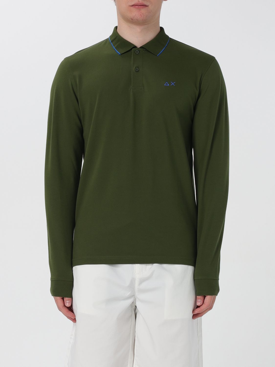Shop Sun 68 Polo Shirt  Men Color Green