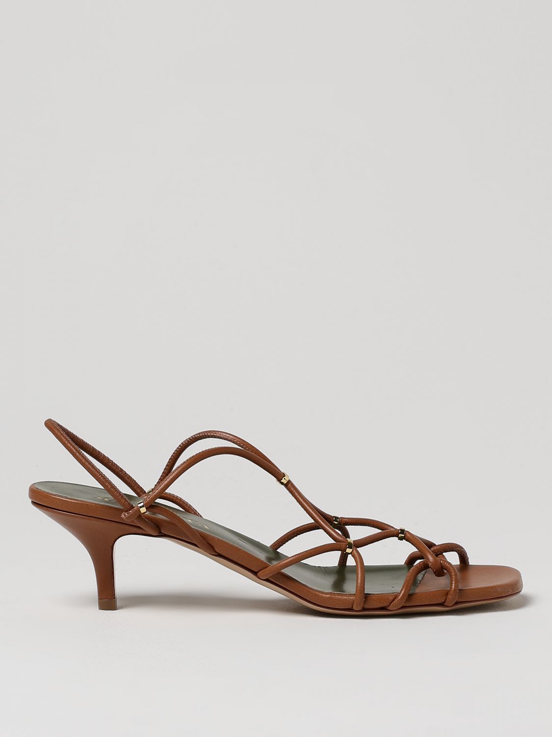 Shop Maria Luca Heeled Sandals  Woman Color Burnt