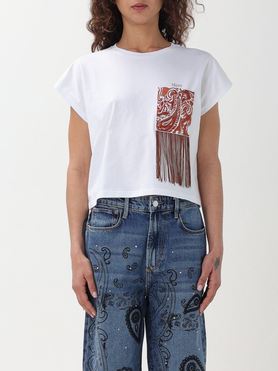 Shop Liu •jo T-shirt Liu Jo Woman Color White