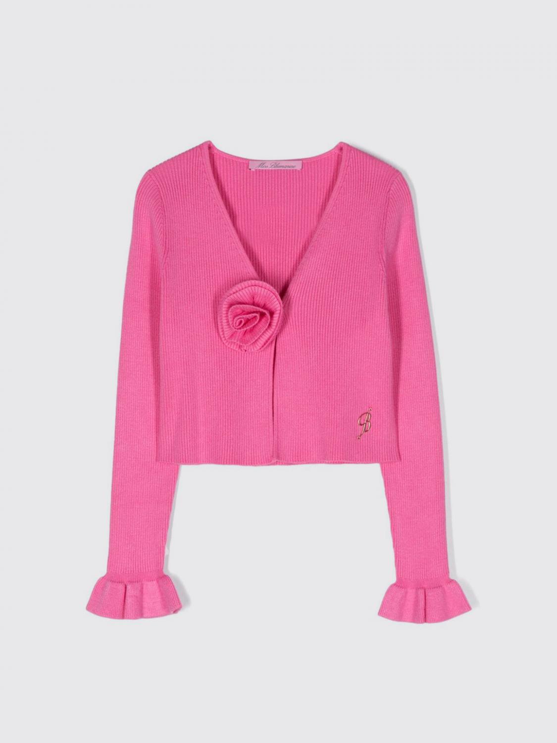 MISS BLUMARINE SWEATER MISS BLUMARINE KIDS COLOR PINK F42555010