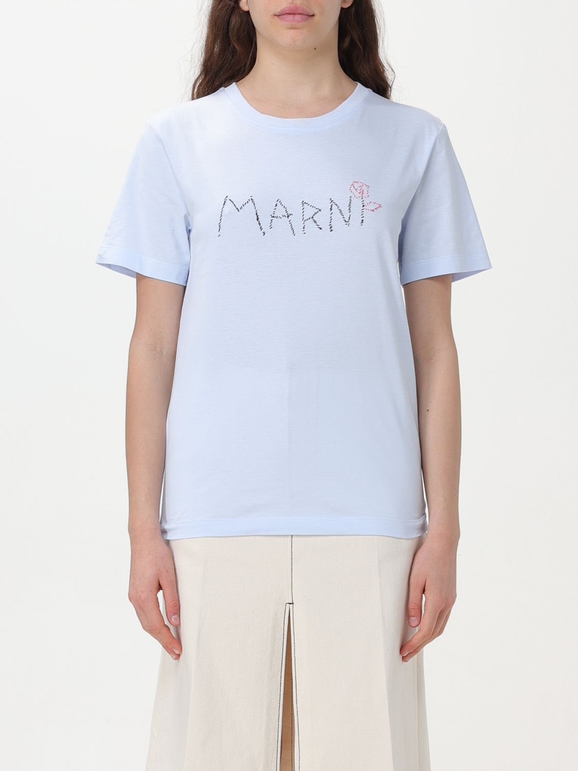 Shop Marni T-shirt  Woman Color White