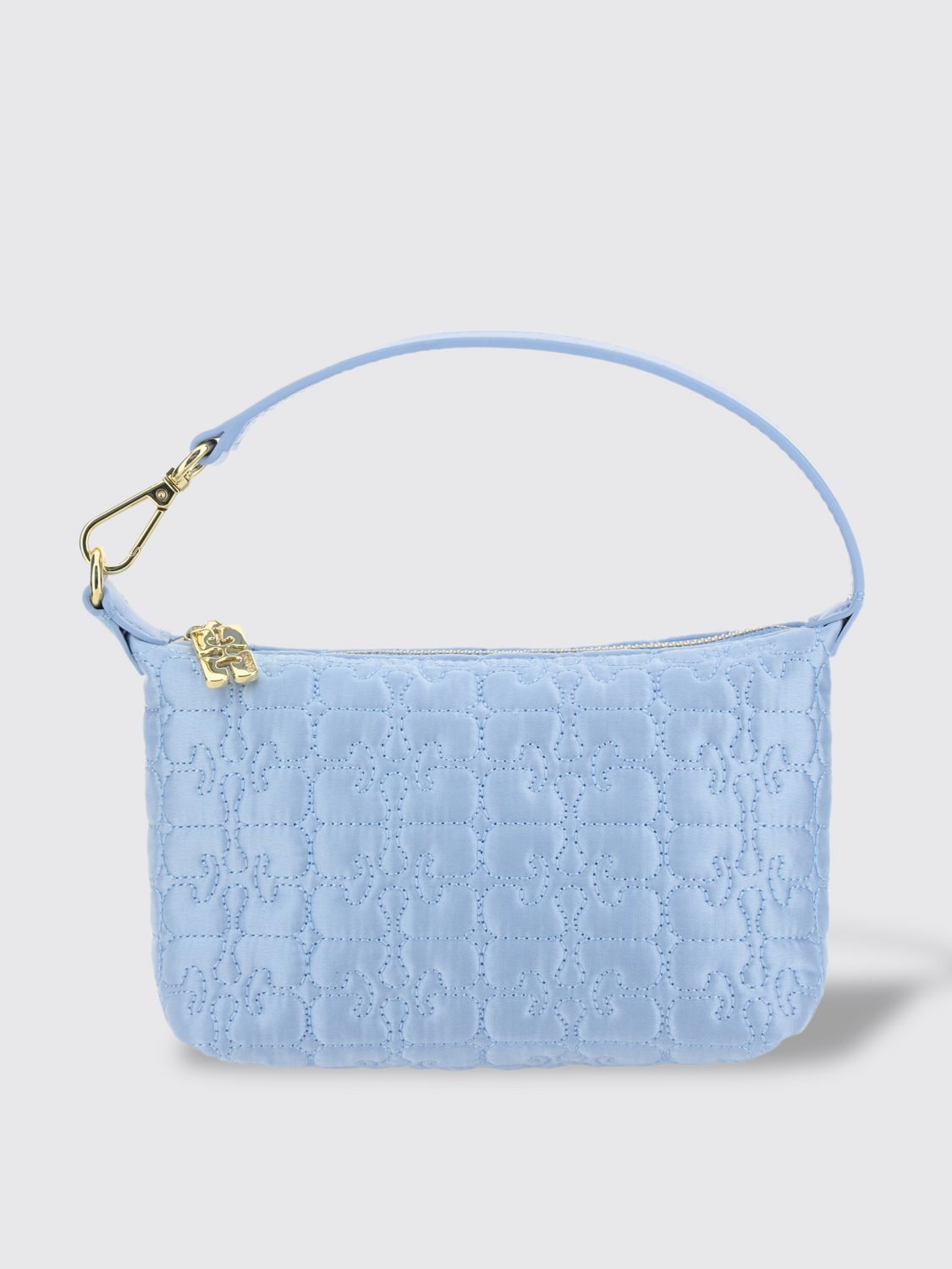 Ganni Butterfly Handbag In Blue