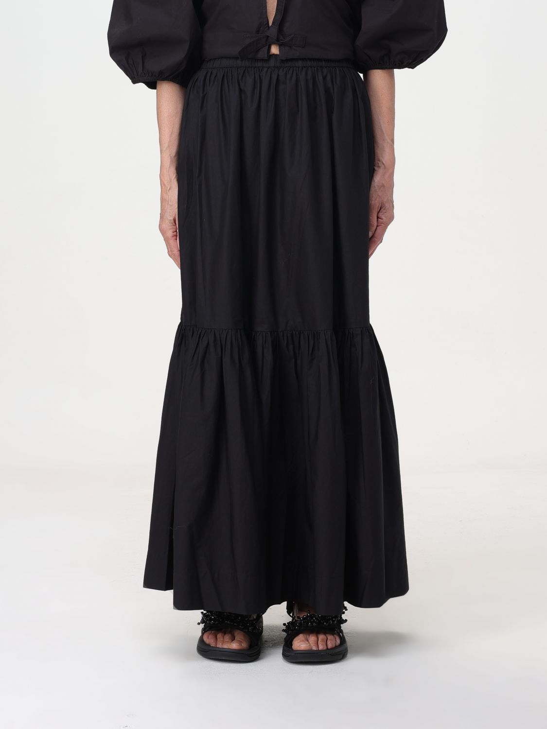 Ganni Maxi Skirt In Black