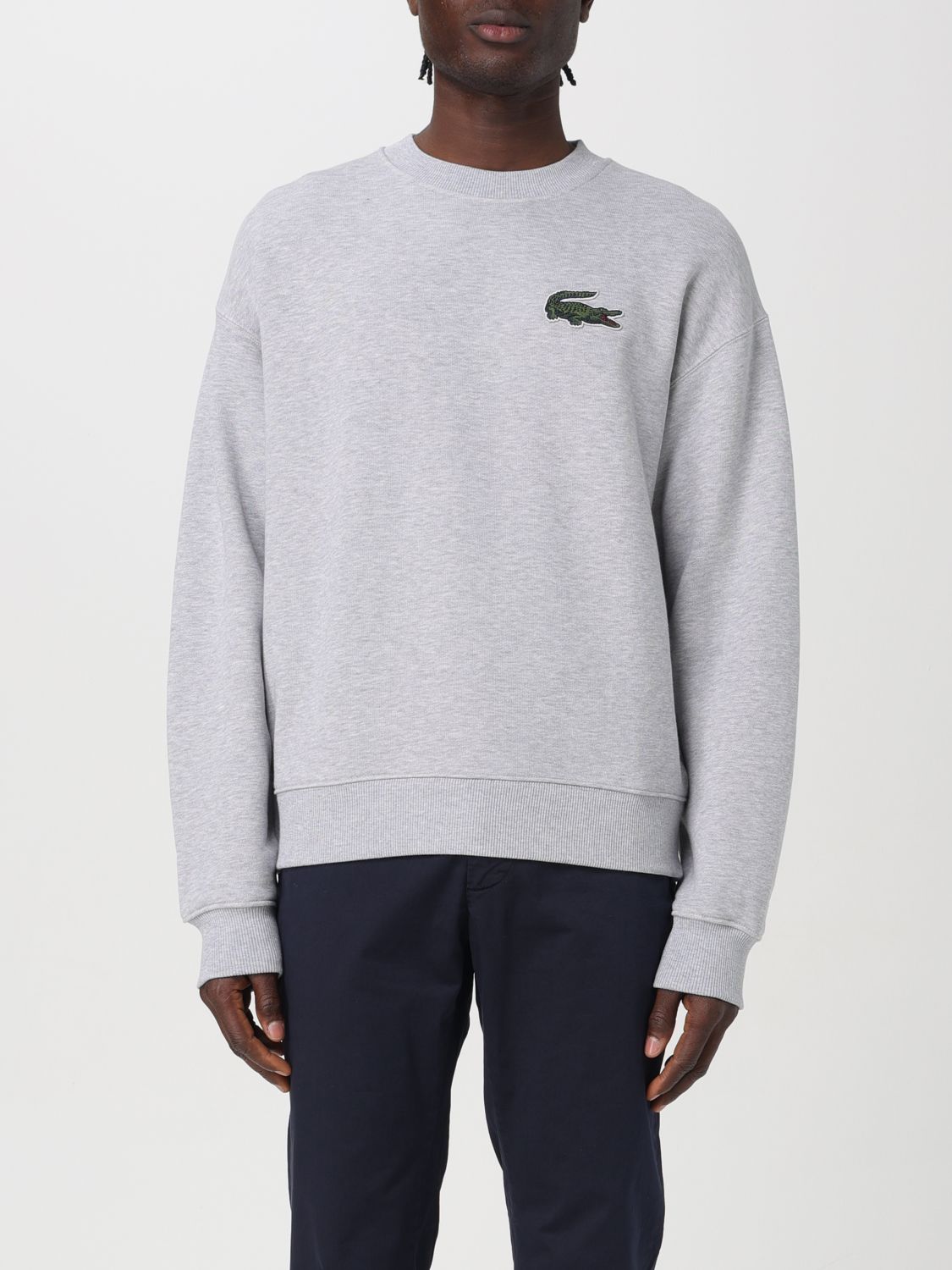 Shop Lacoste Sweatshirt  Men Color Grey