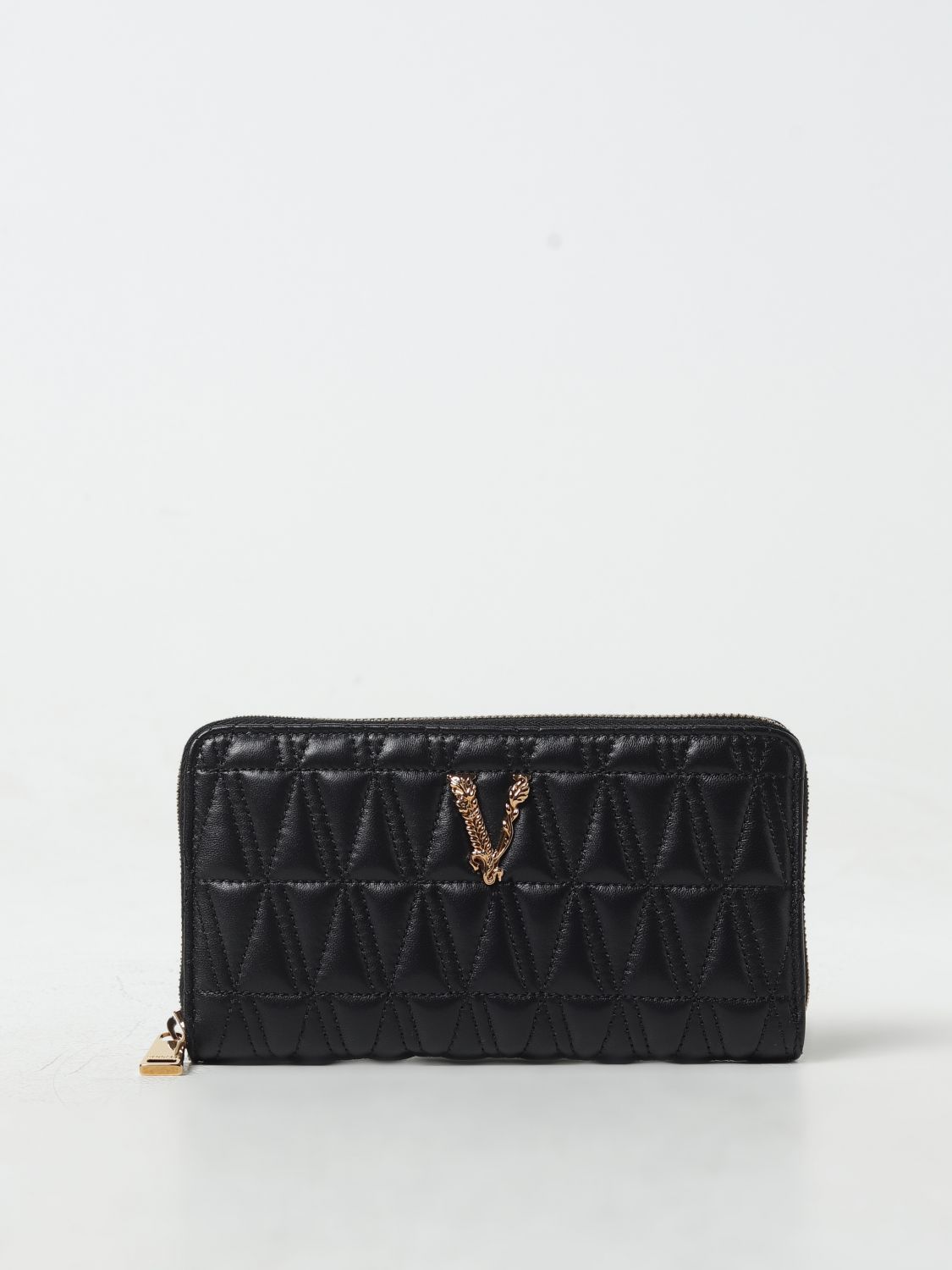Shop Versace Wallet  Woman Color Black