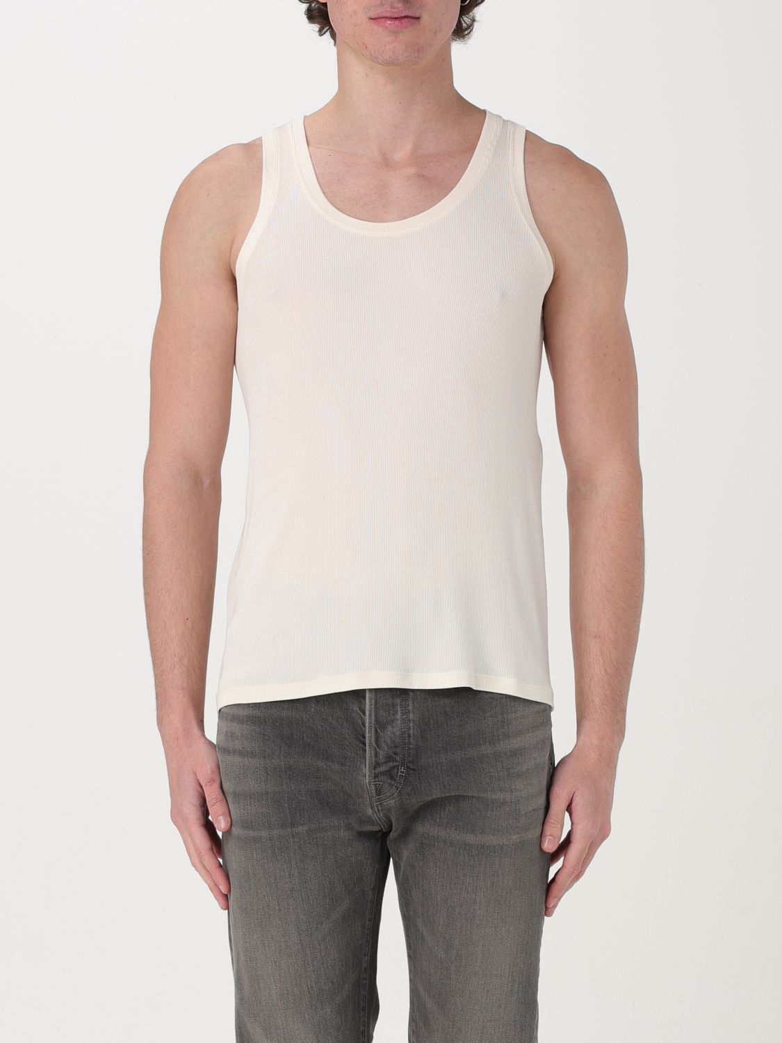 Shop Tom Ford Tank Top  Men Color Ivory