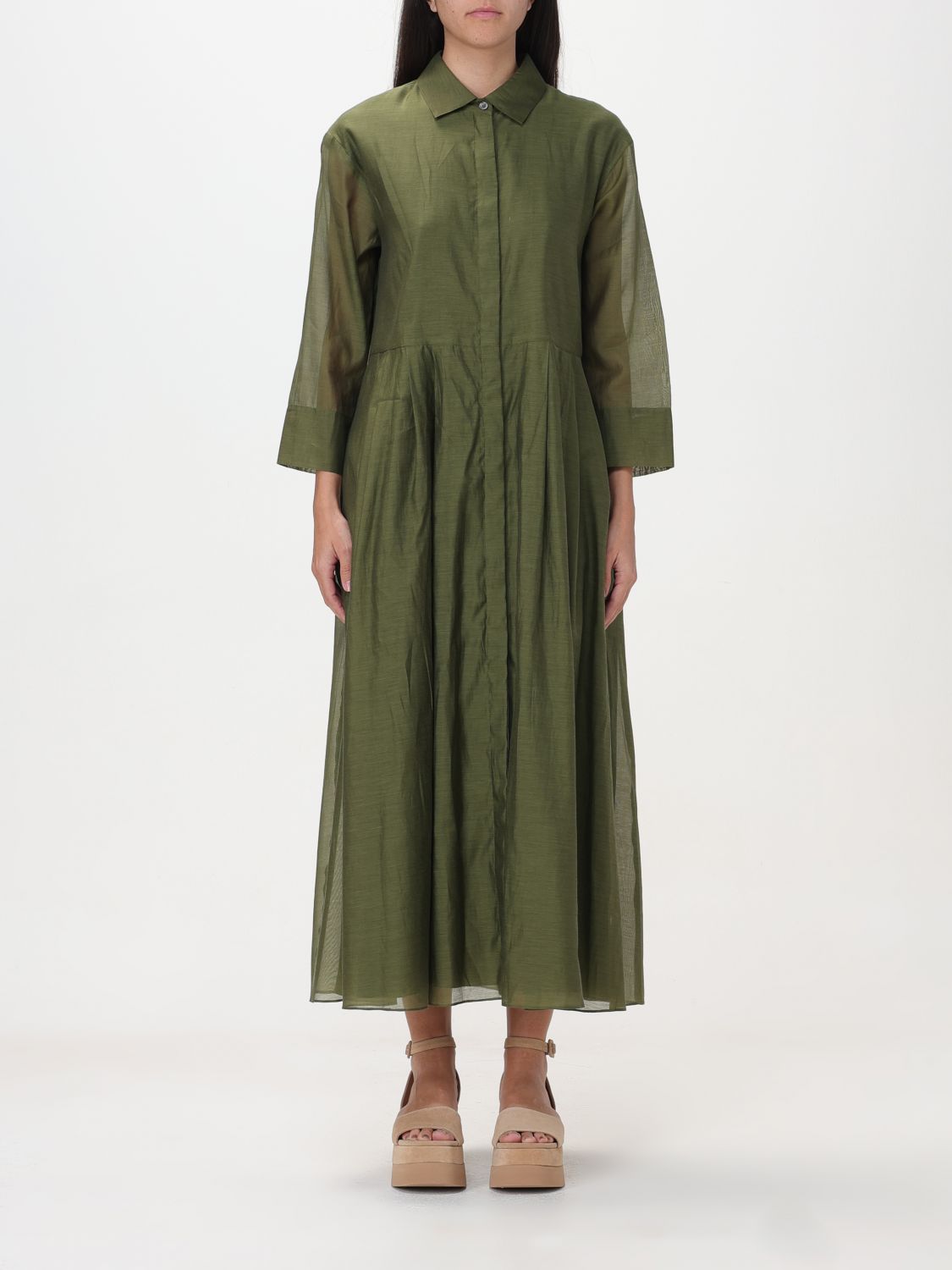 Shop 's Max Mara Dress  Woman Color Green