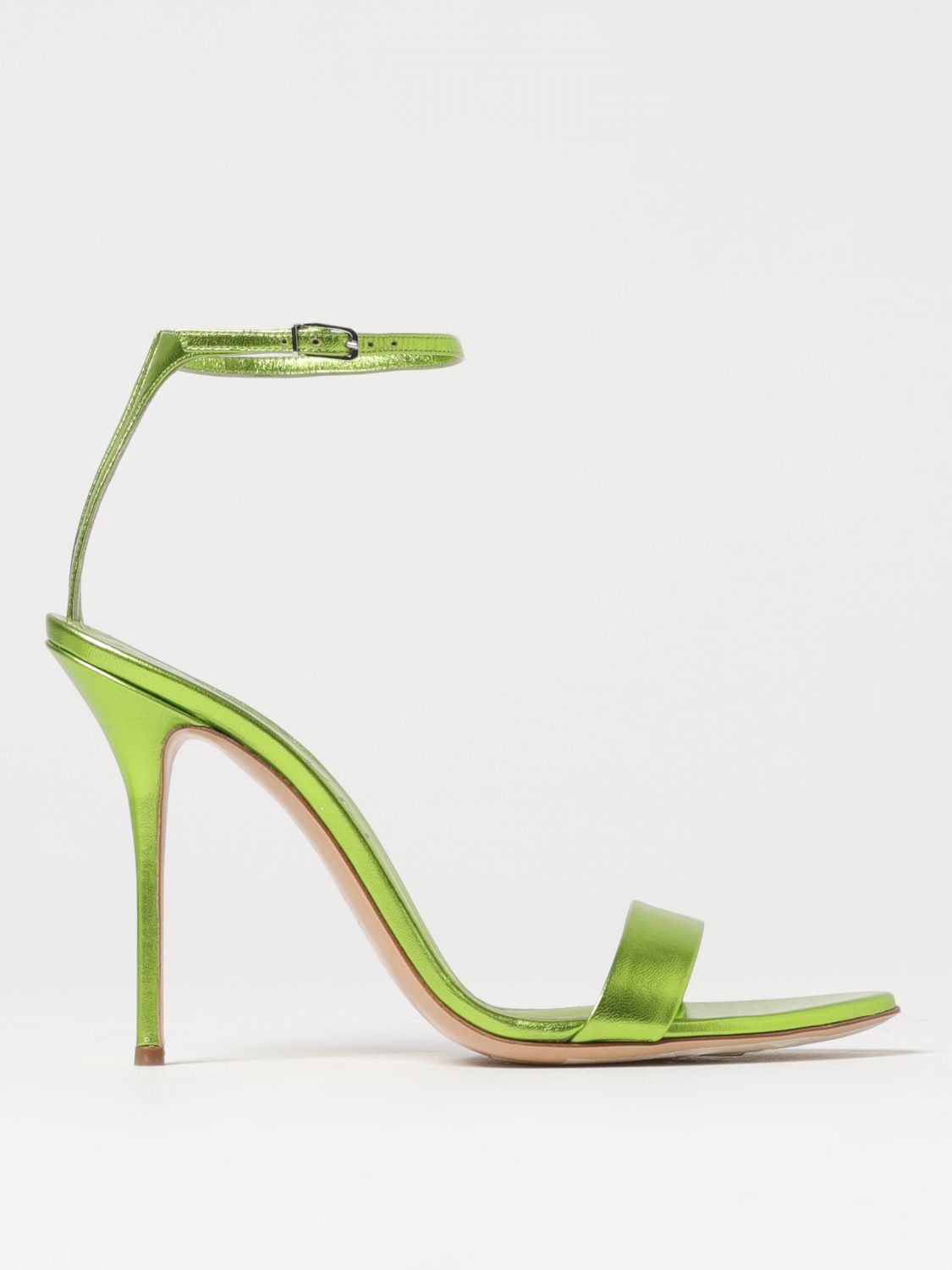 Shop Casadei Heeled Sandals  Woman Color Green