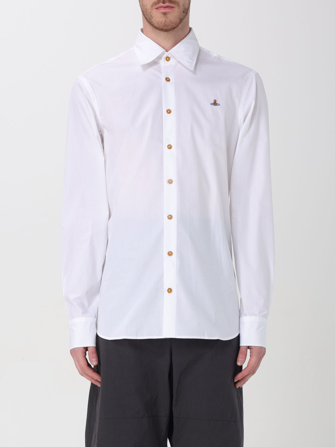 Shop Vivienne Westwood Shirt  Men Color White