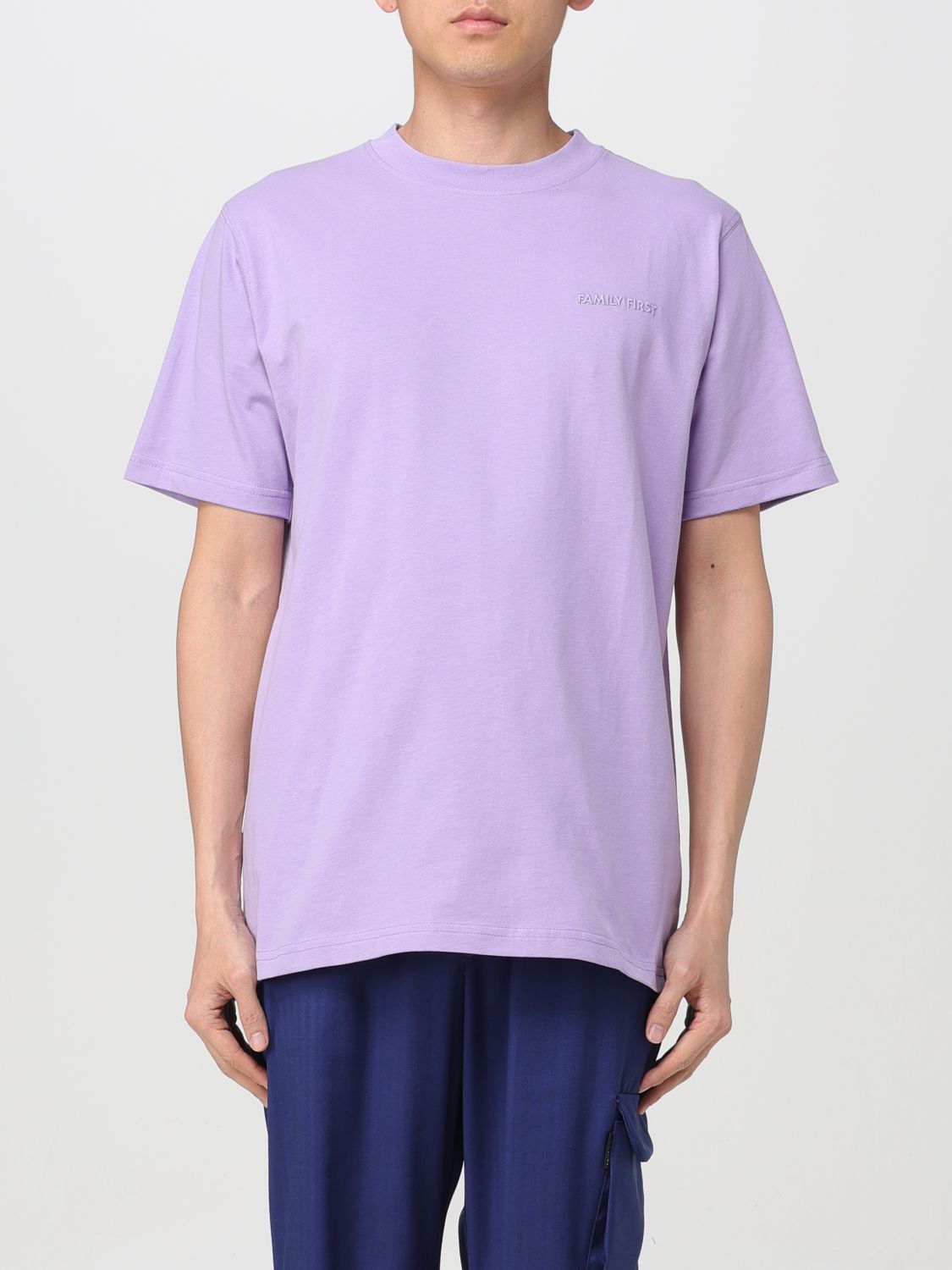 Family First T-shirt  Men Color Violet