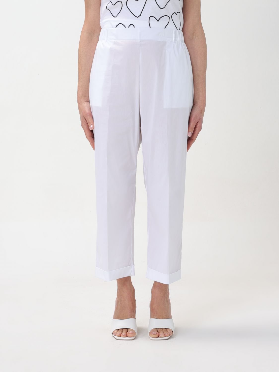 Liviana Conti Trousers  Woman Colour White