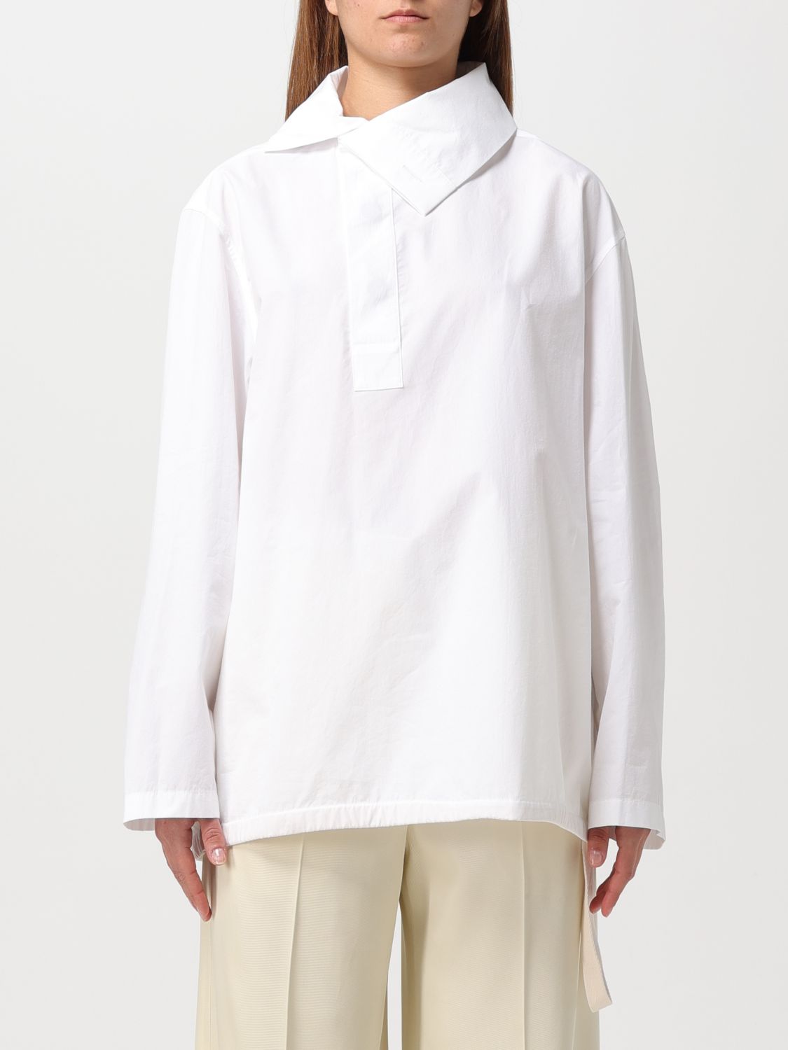 Shop Jil Sander Shirt  Woman Color White