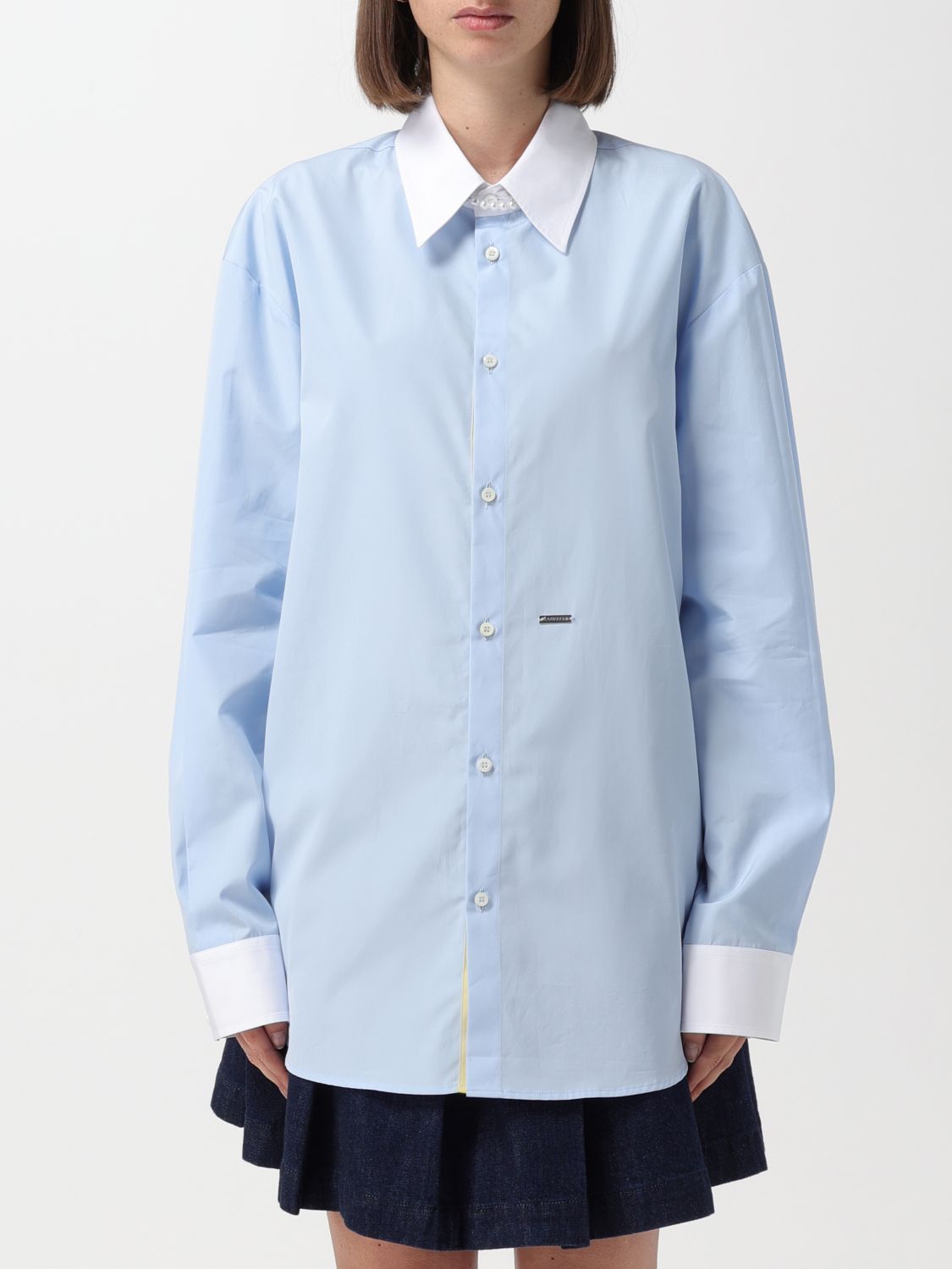 Dsquared2 Shirt Woman Color Sky Blue In Sky Blue