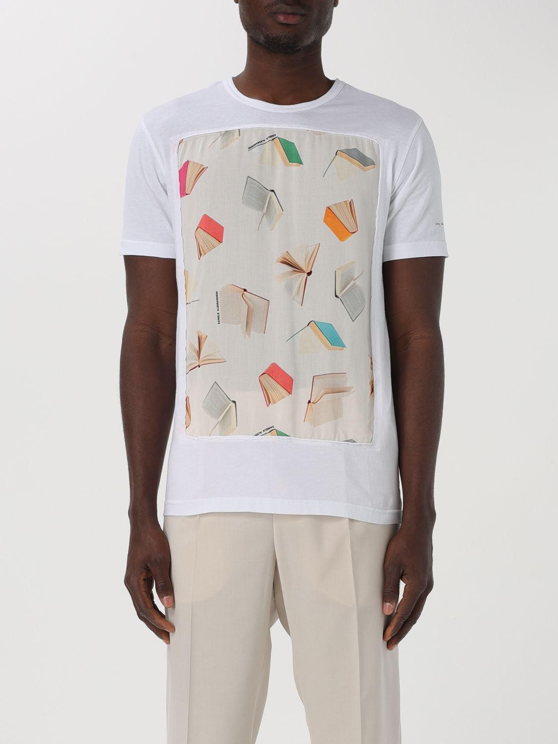 Shop Daniele Alessandrini T-shirt  Men Color White
