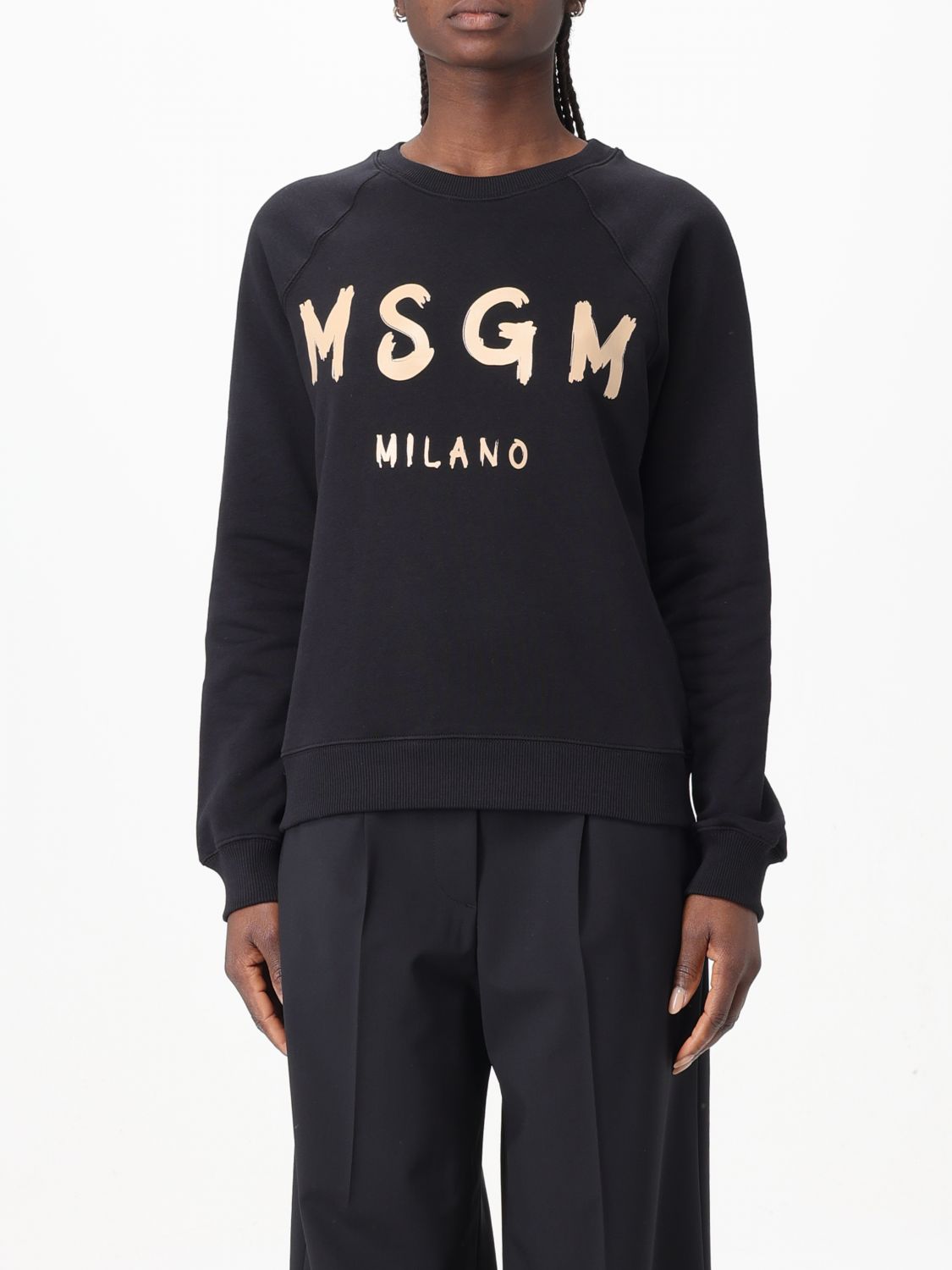 Msgm Sweatshirt  Woman Color Black