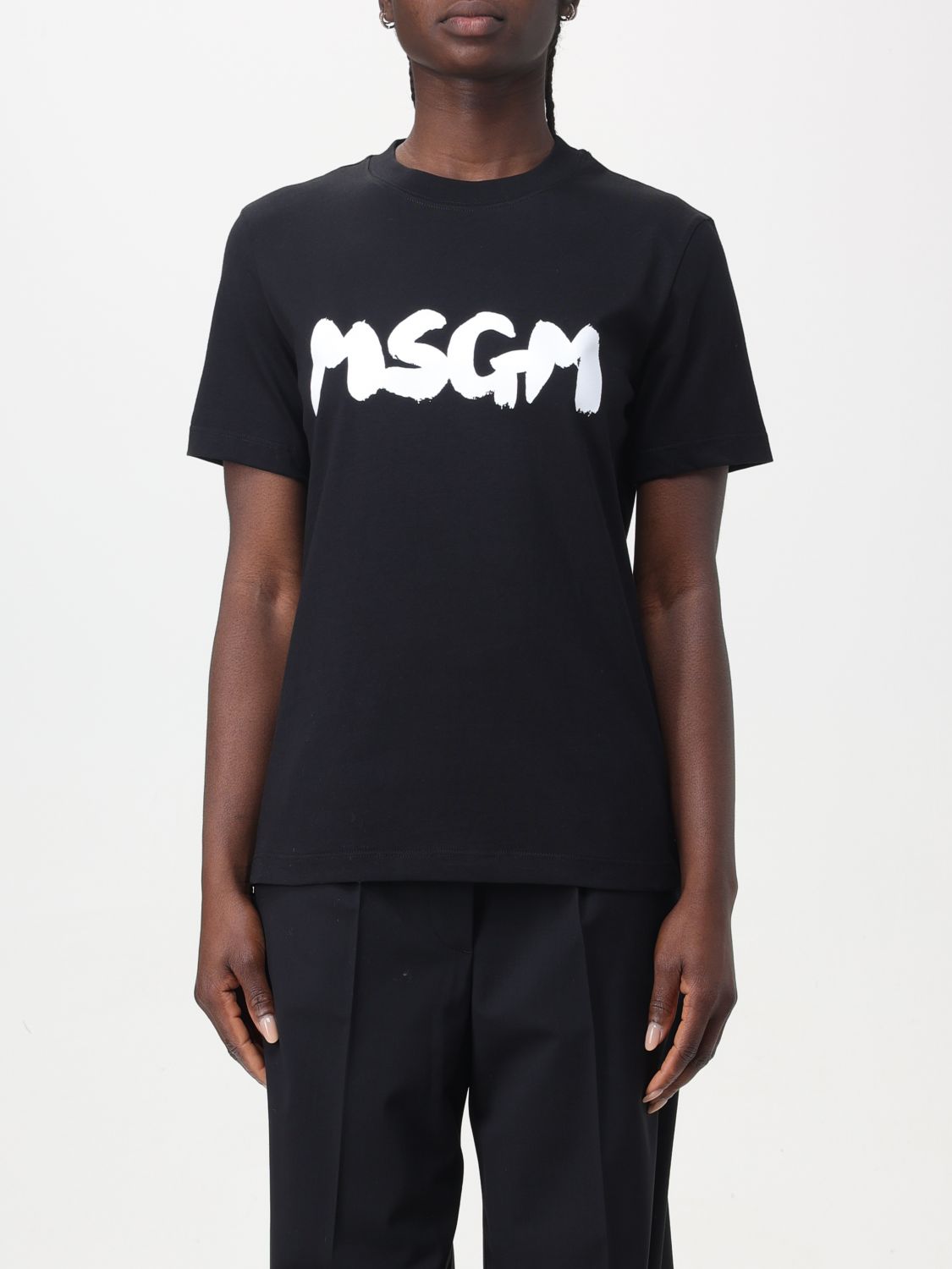 Msgm T-shirt  Woman Colour Black