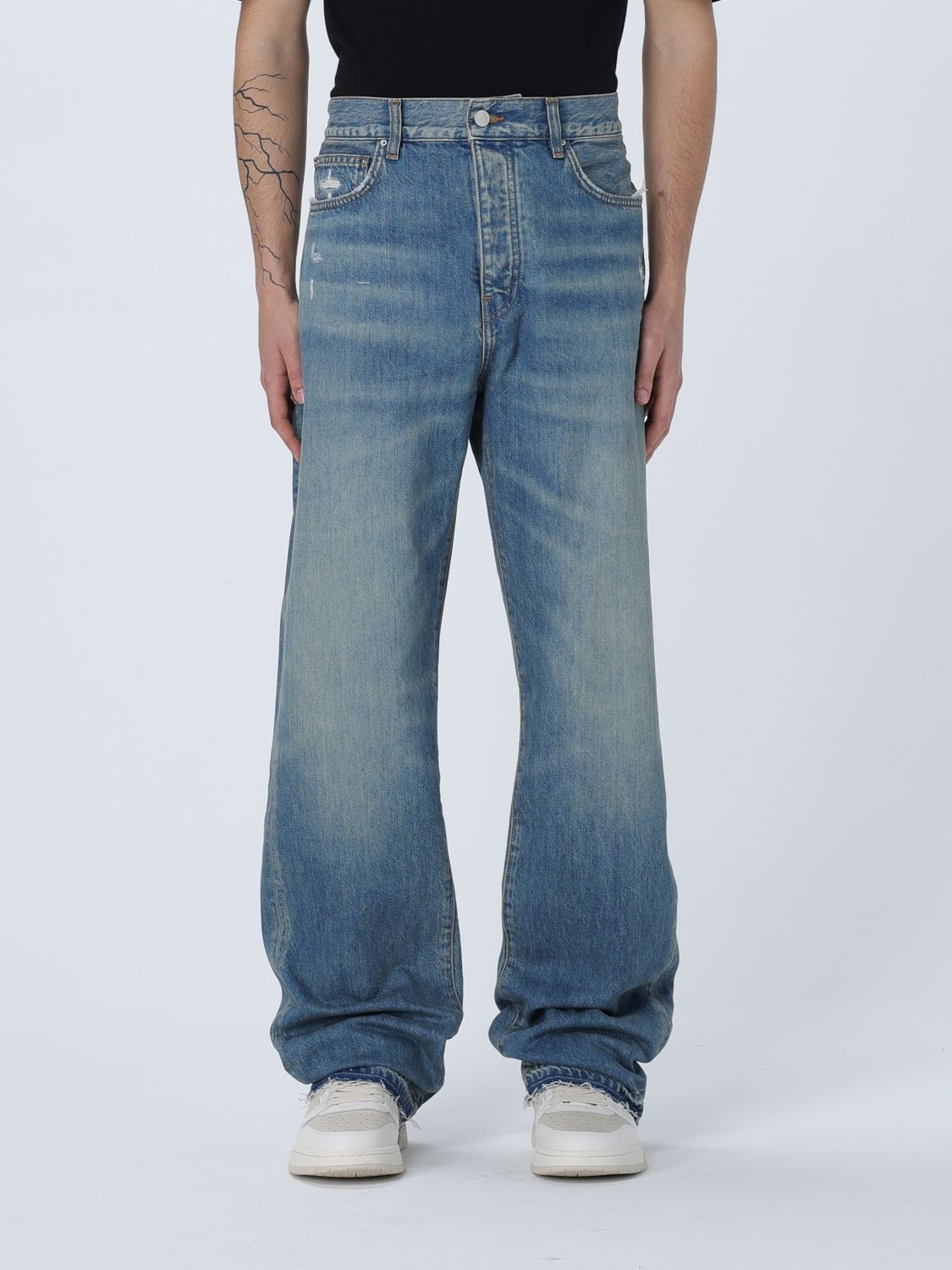 Shop Amiri Jeans  Men Color Indigo