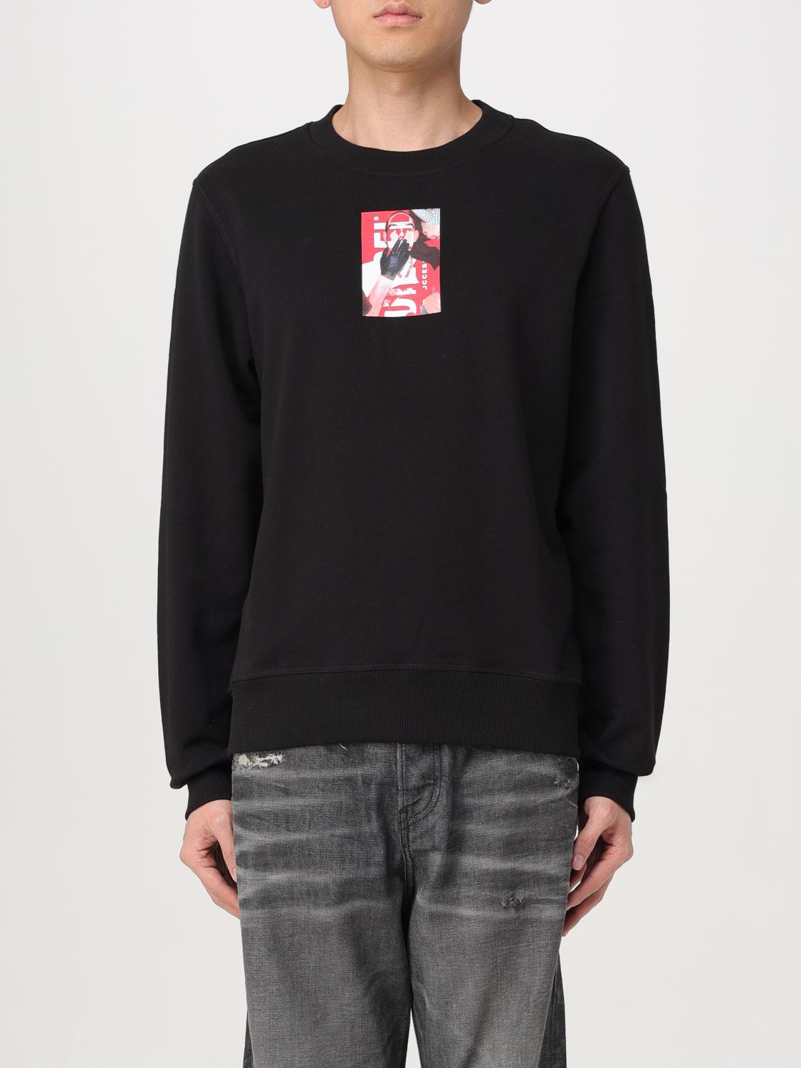 Shop Diesel Sweatshirt  Men Color Black