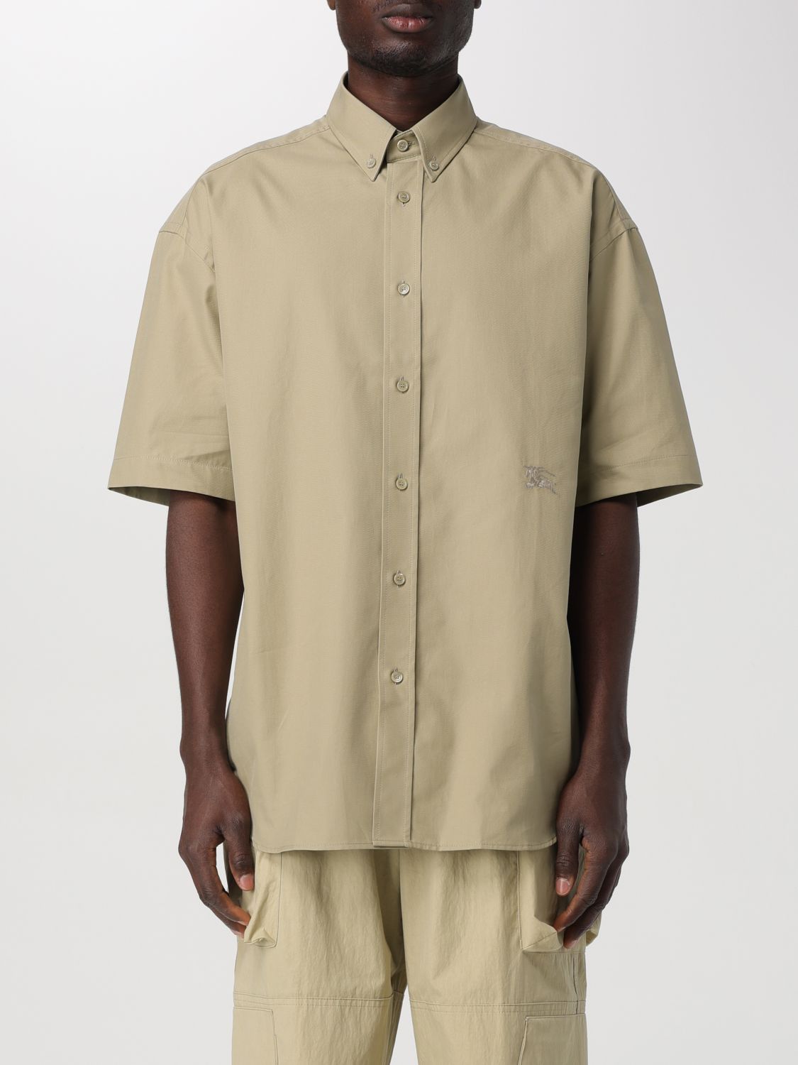 Shop Burberry Shirt  Men Color Sage