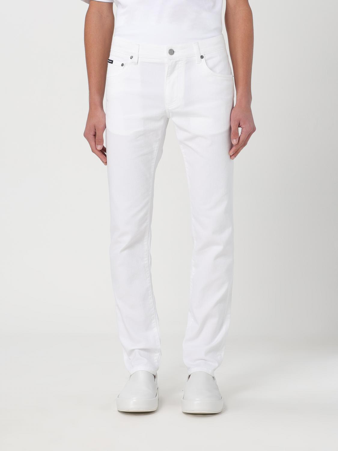 Shop Dolce & Gabbana Jeans  Men Color White