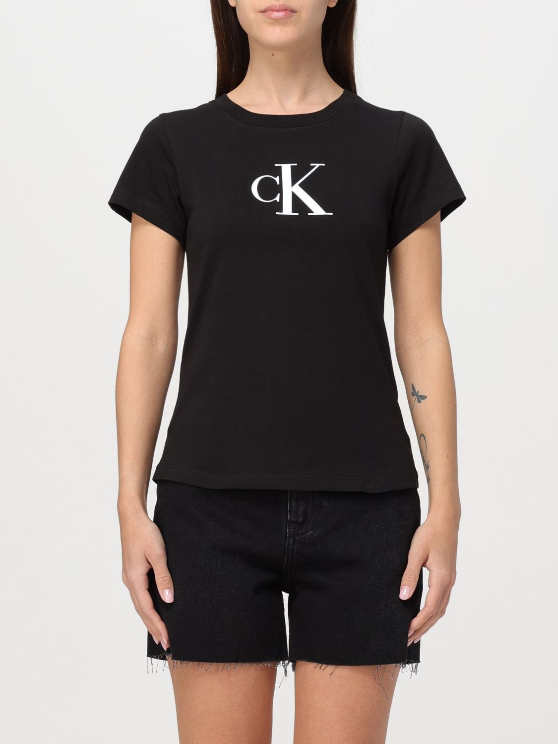 Ck Jeans T-shirt  Woman Color Black