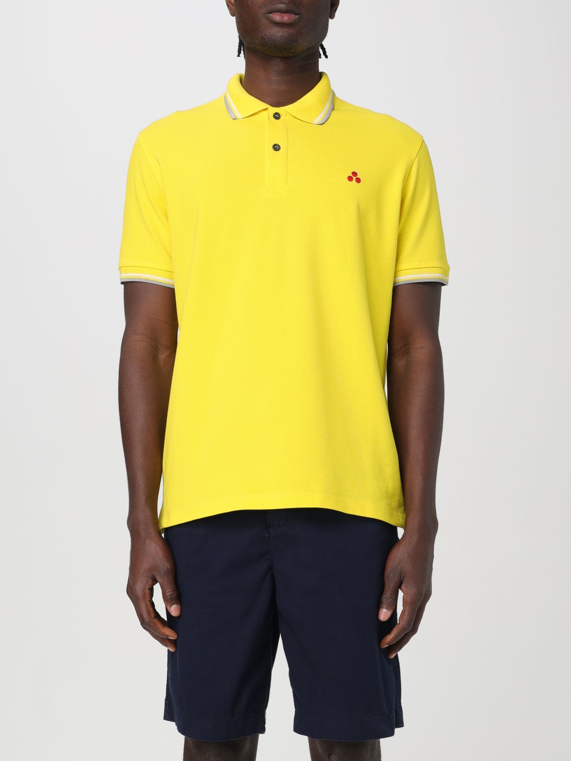 Shop Peuterey Polo Shirt  Men Color Yellow