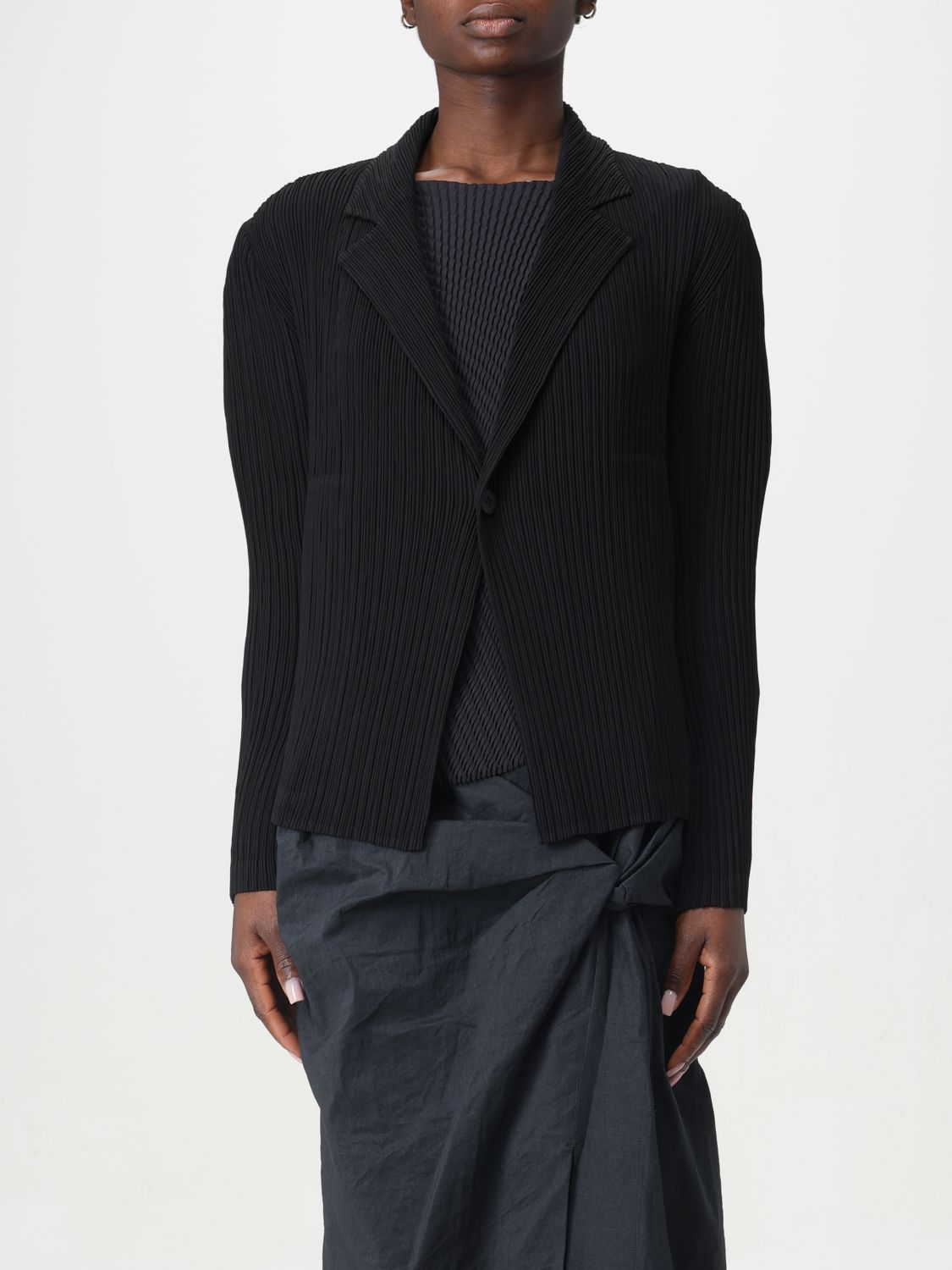 Shop Issey Miyake Jacket  Woman Color Black