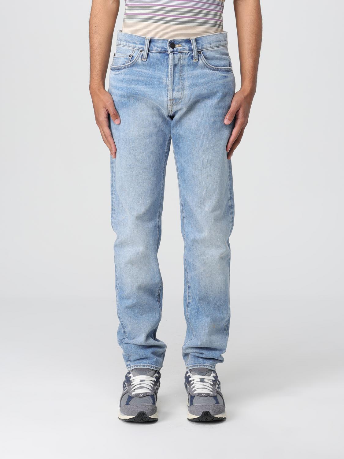 Shop Carhartt Pants  Wip Men Color Blue