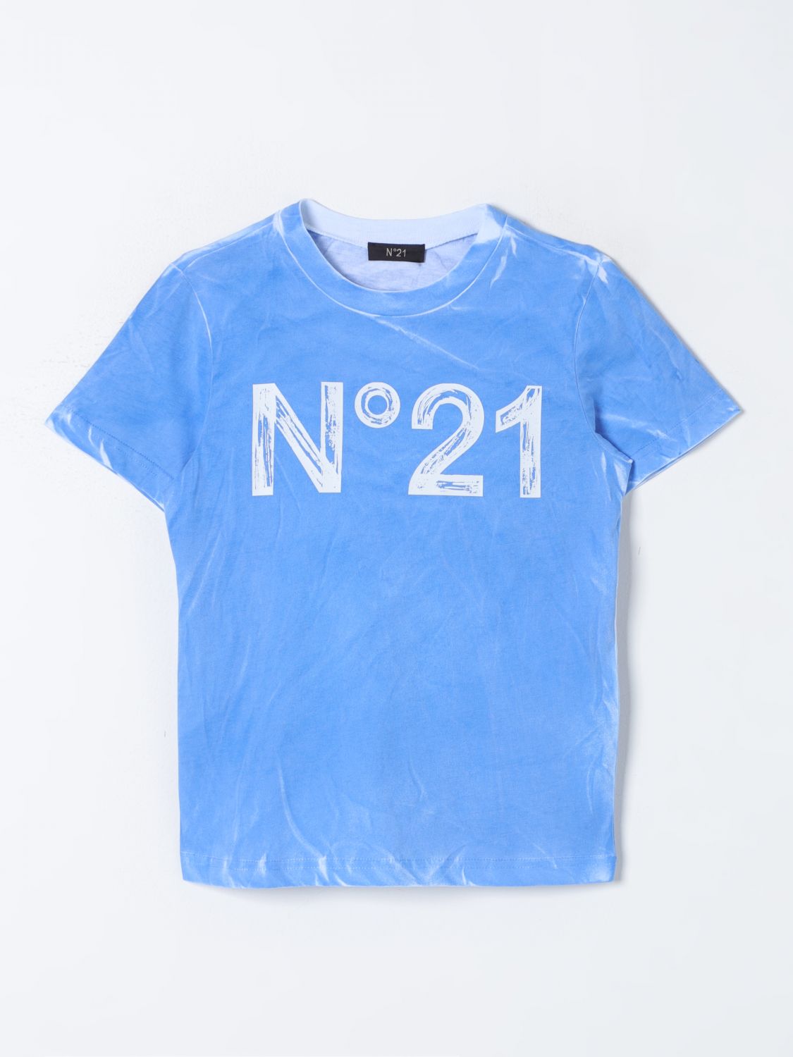 T恤 N° 21 儿童 颜色 蓝色