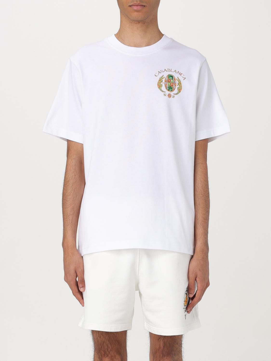 Shop Casablanca T-shirt  Men Color White