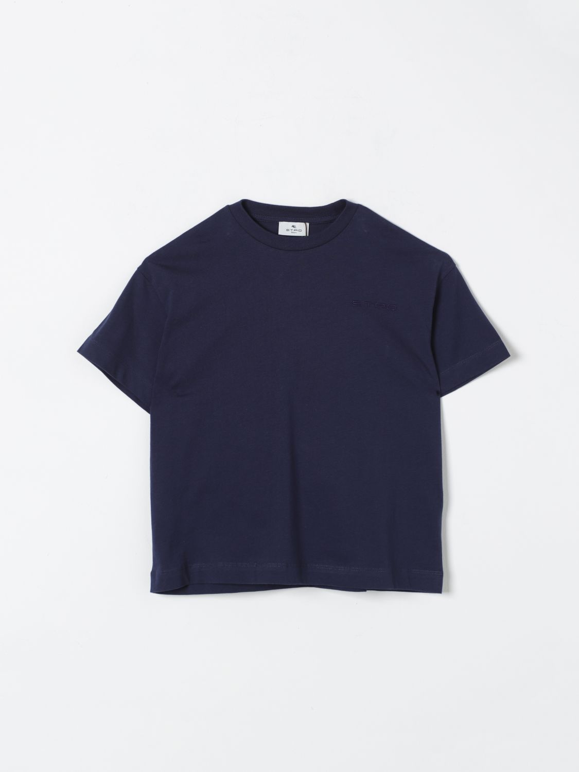 Etro Kids' Pegaso-print Cotton T-shirt In Blue 1