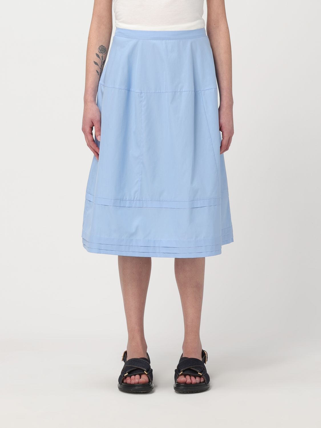 Shop Marni Skirt  Woman Color Blue