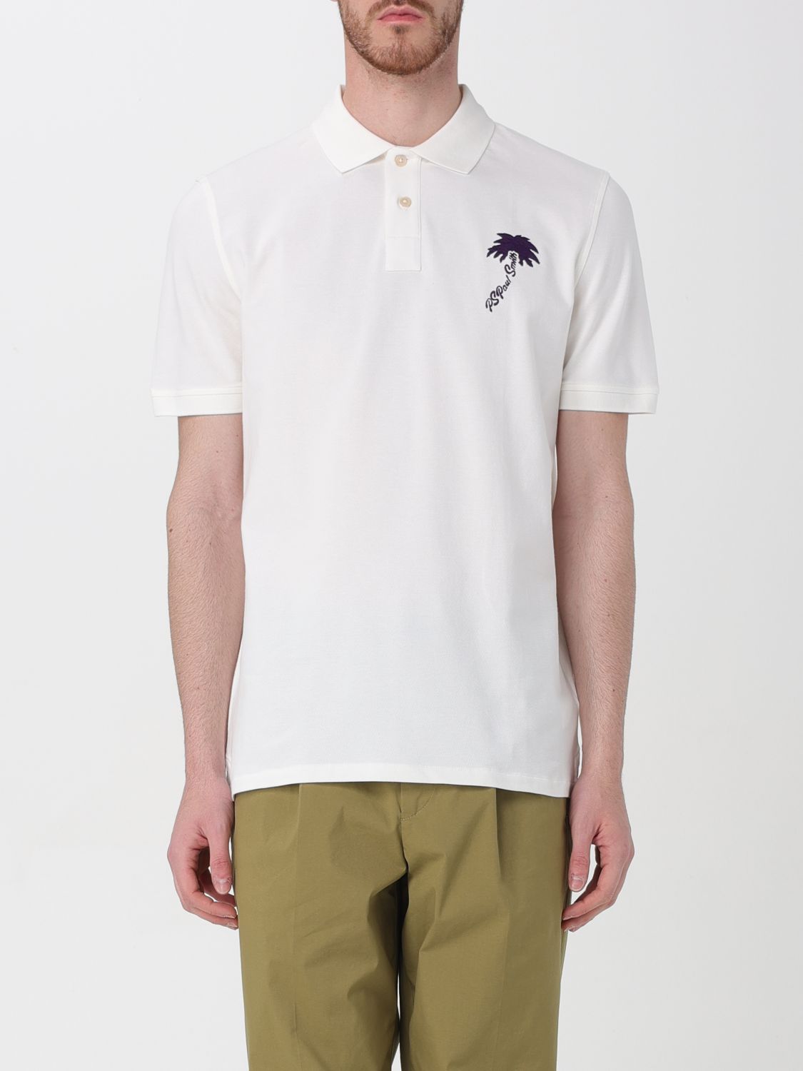 Ps By Paul Smith Polo Shirt Ps Paul Smith Men Color White