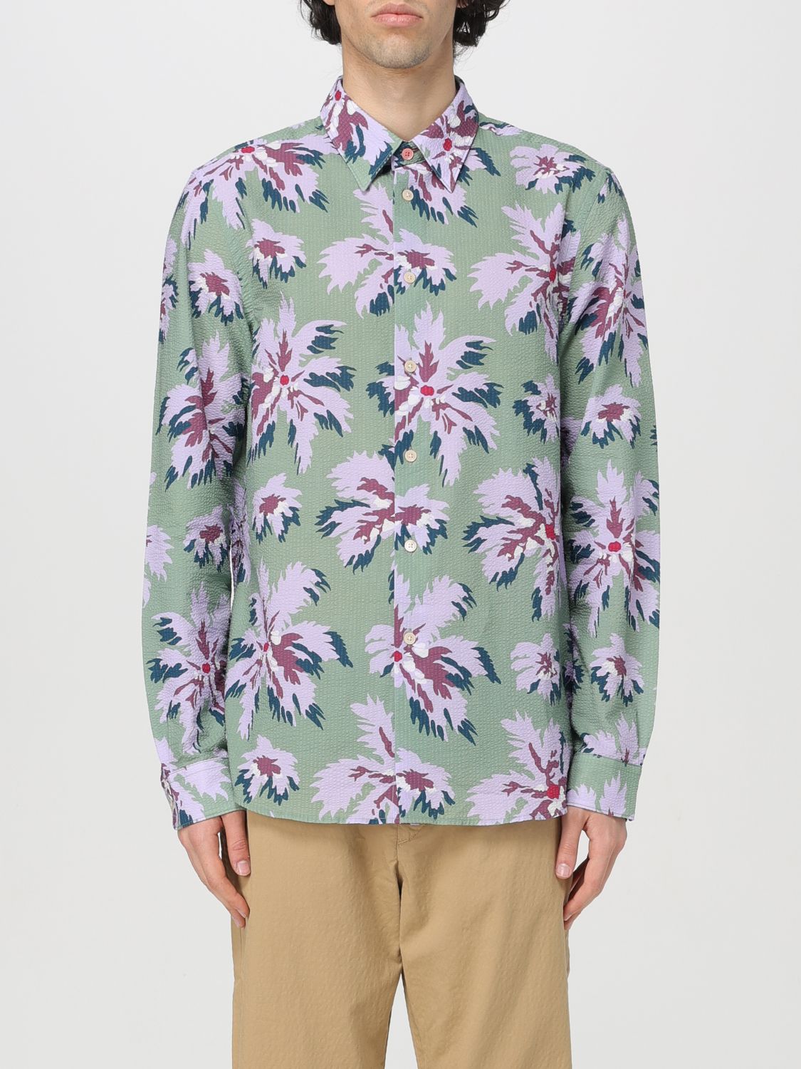 Ps By Paul Smith Shirt Ps Paul Smith Men Color Green