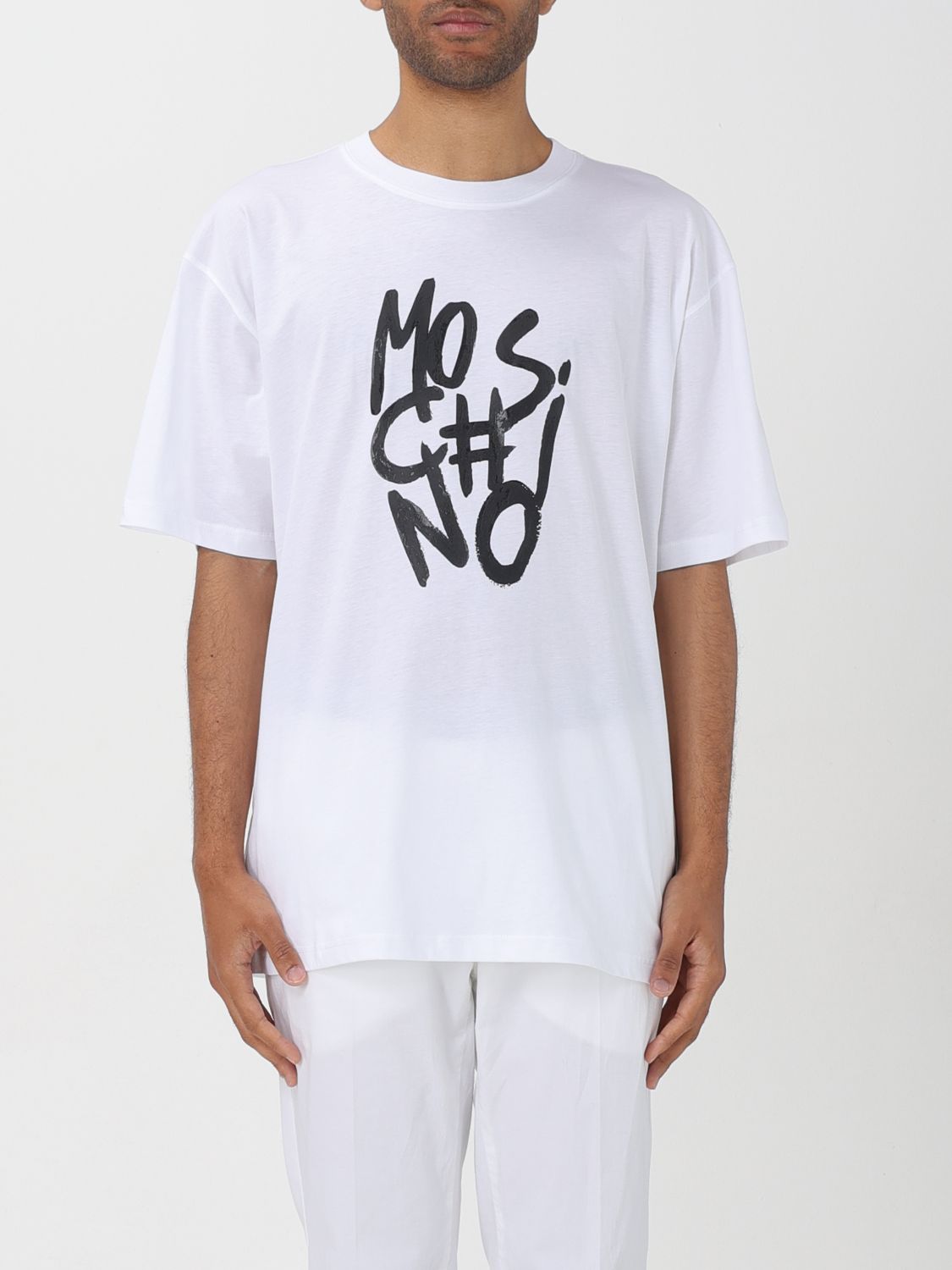 Shop Moschino Couture T-shirt  Men Color White