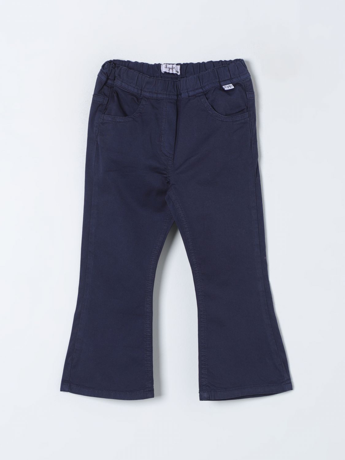 Shop Il Gufo Pants  Kids Color Blue
